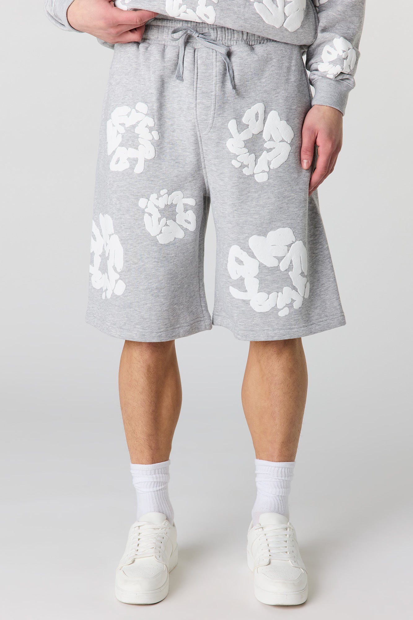Puff Print Baggy Fleece Short