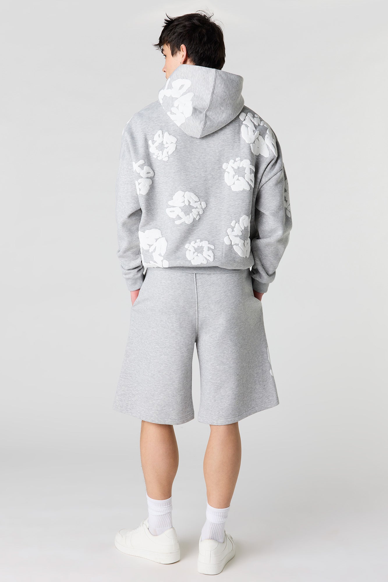 Puff Print Baggy Fleece Short