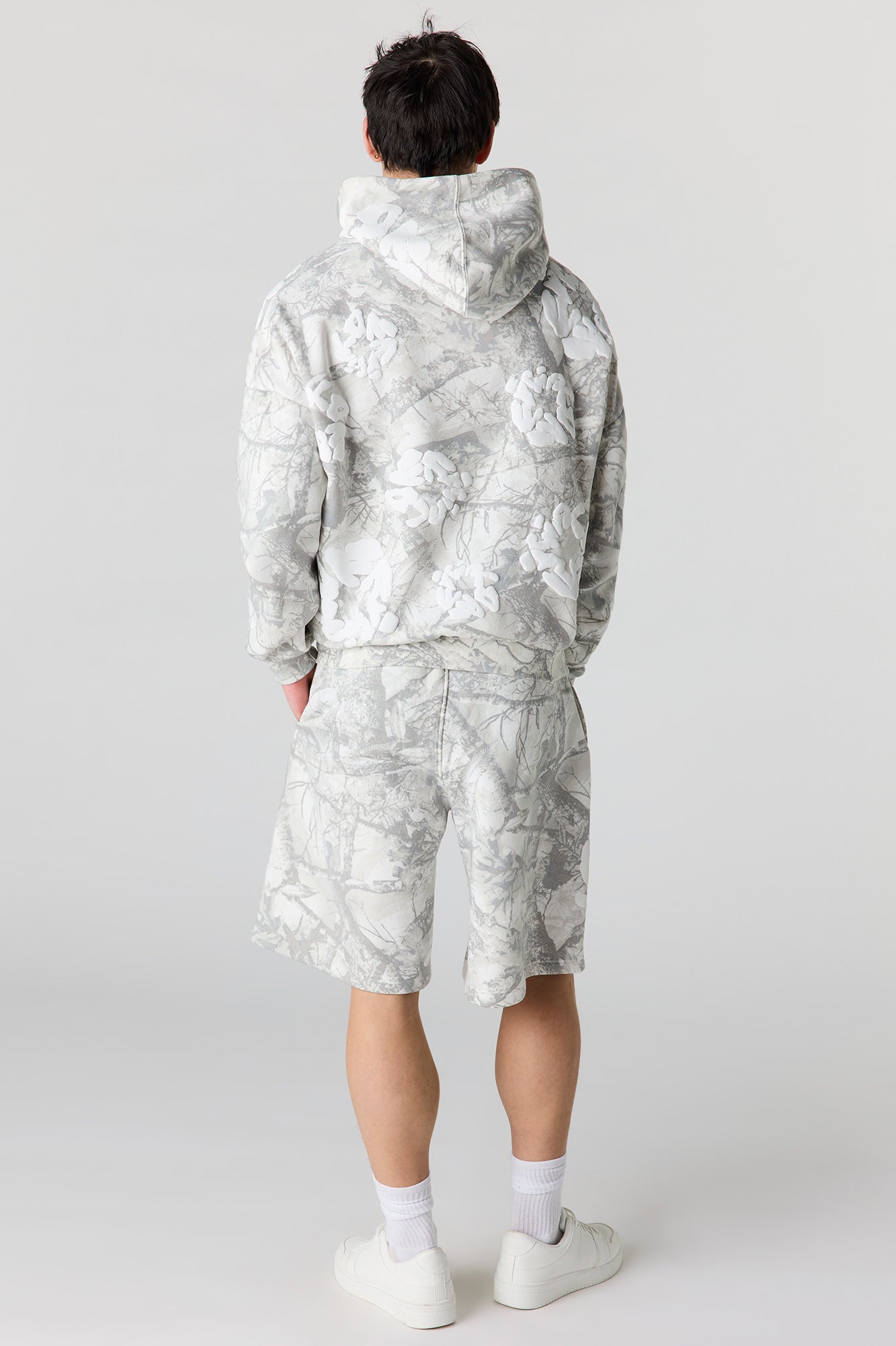 Puff Print Baggy Fleece Short