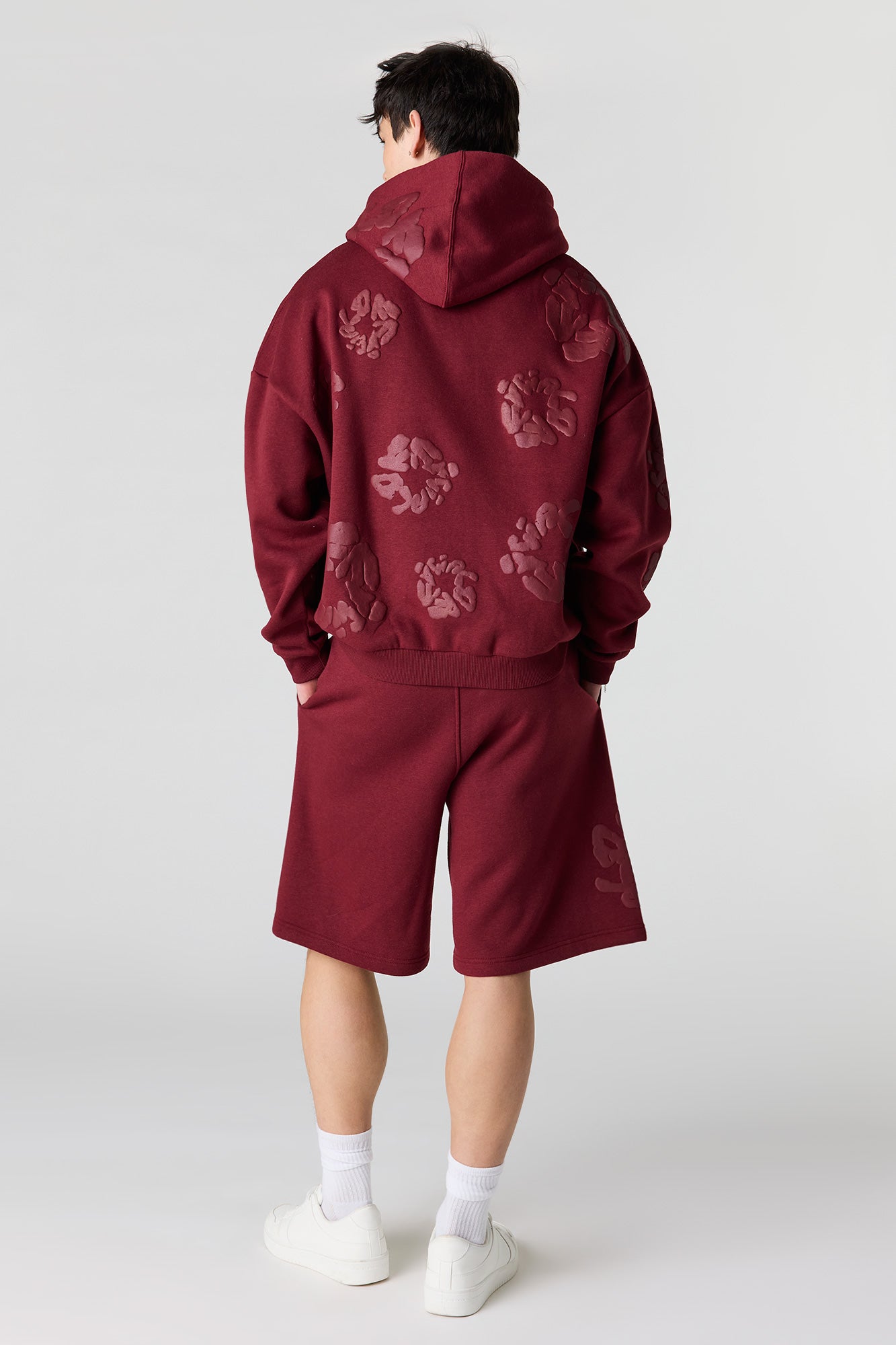 Puff Print Baggy Fleece Short