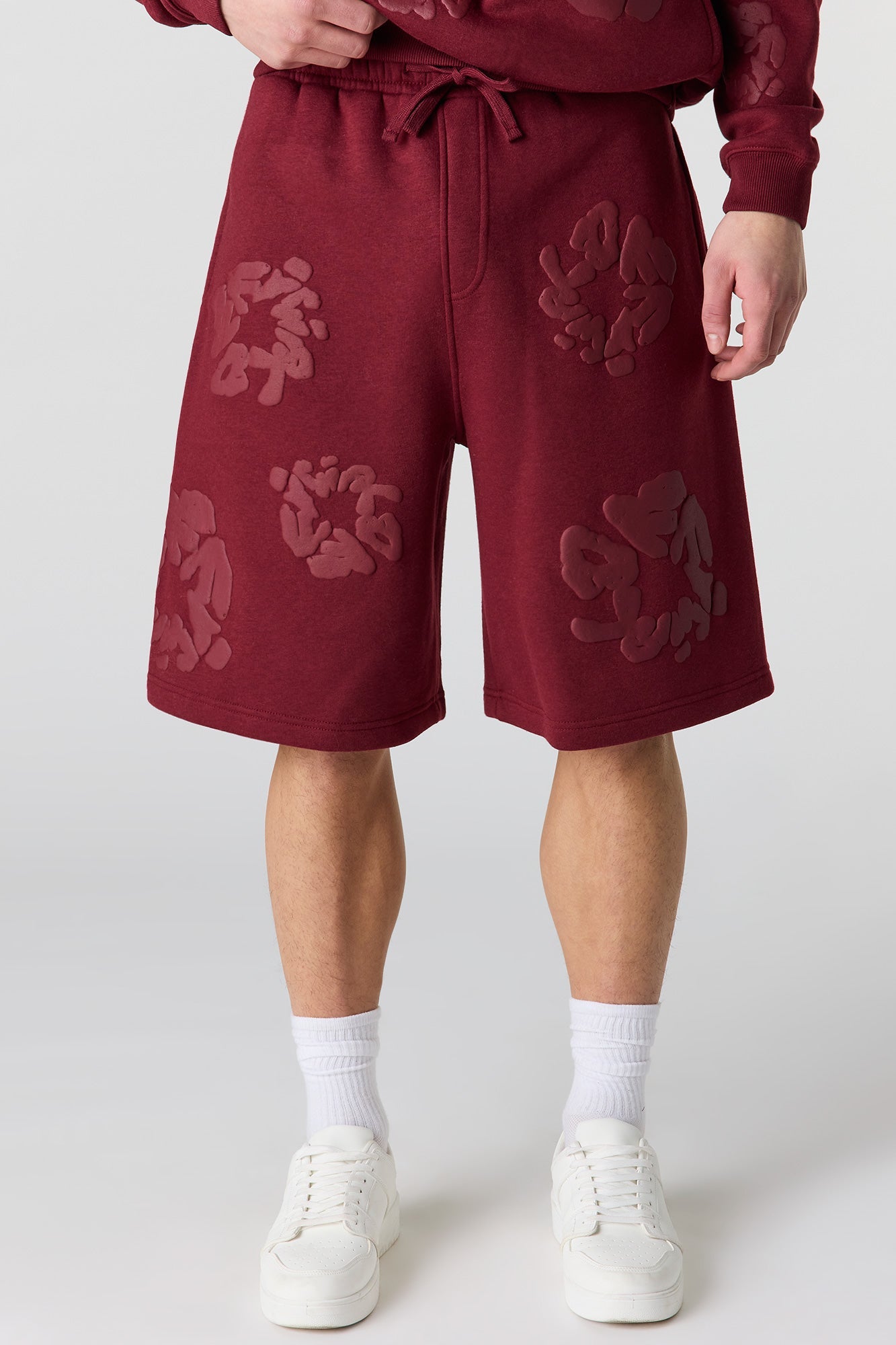 Puff Print Baggy Fleece Short
