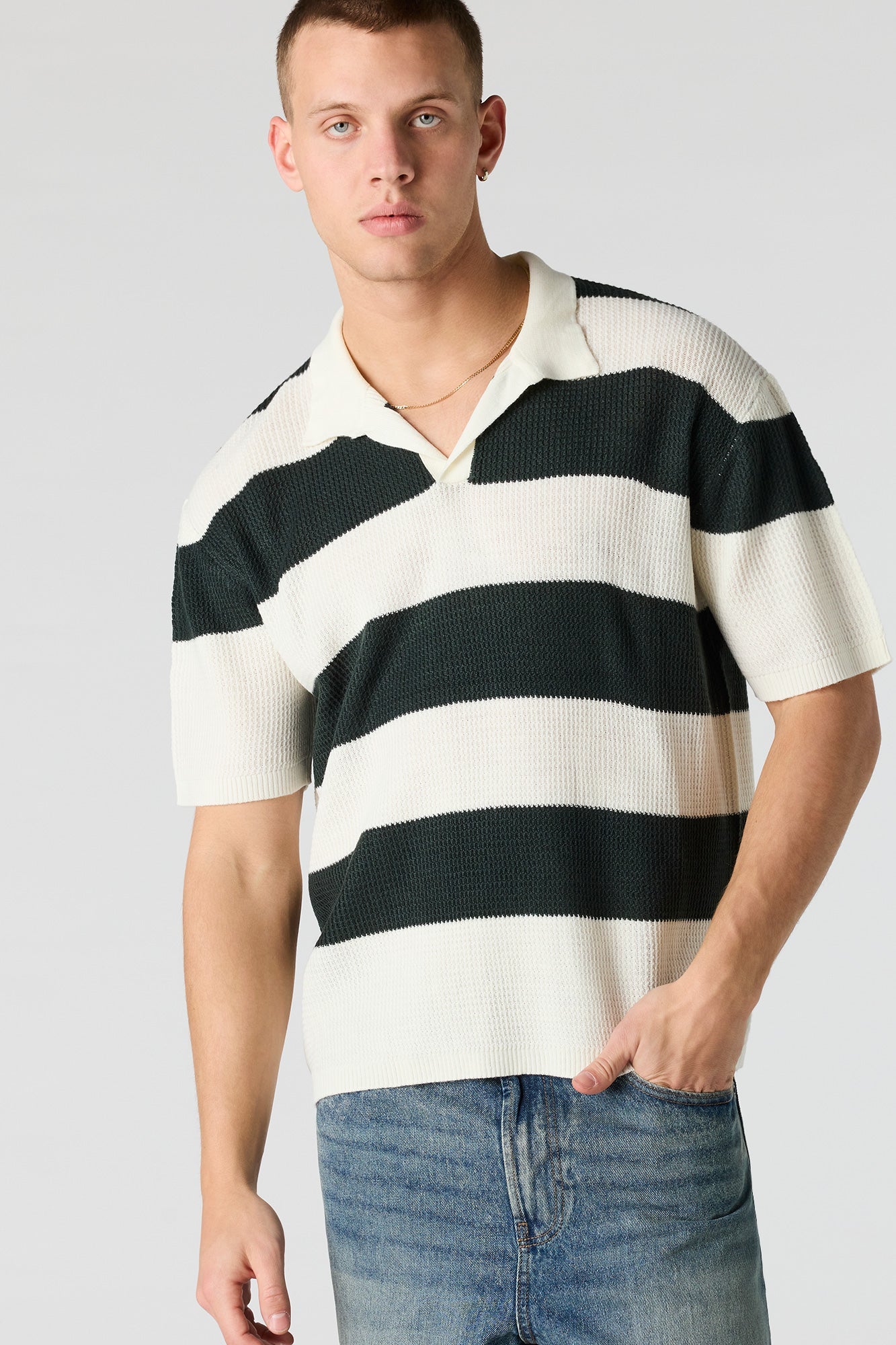 Knit Collared Top