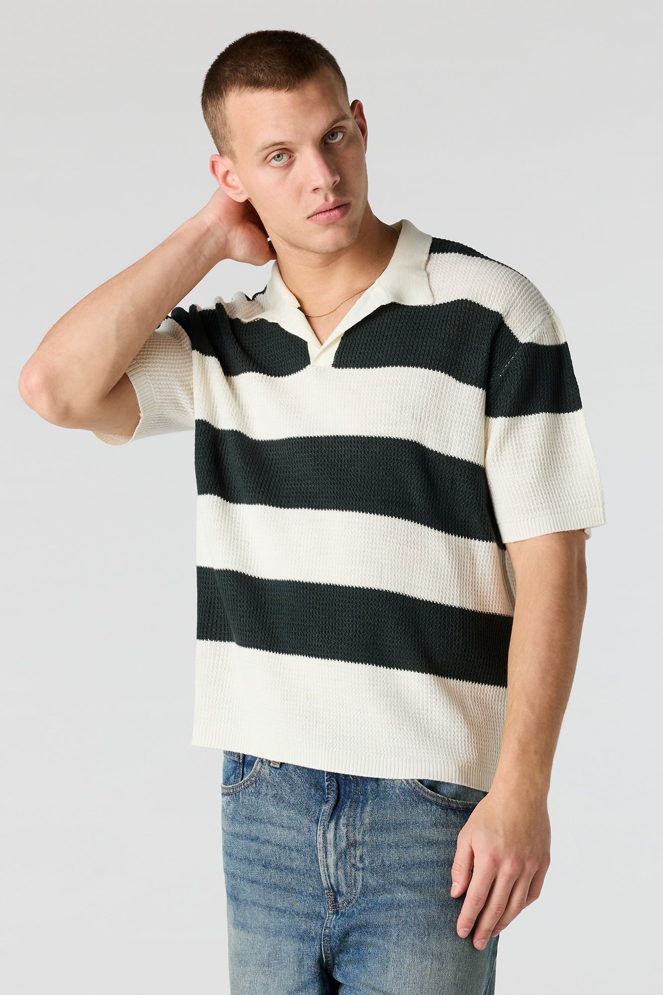 Knit Collared Top