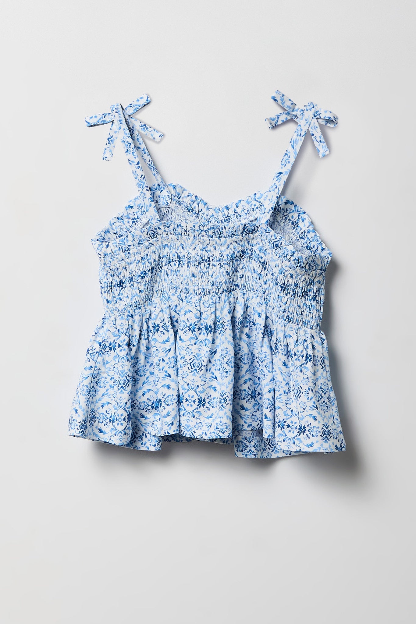 Girls Smocked Bow Top
