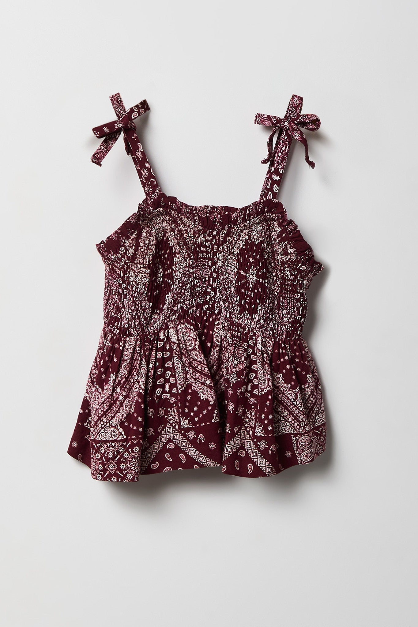 Girls Smocked Bow Top