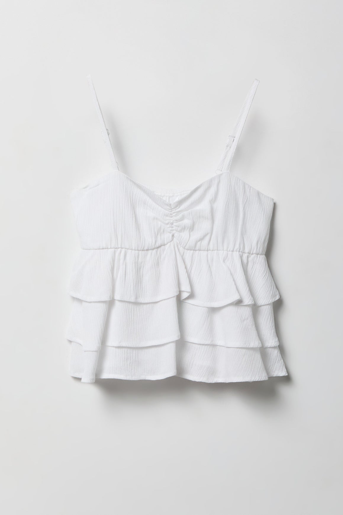Girls Ruffled Tiered Baby Doll Top
