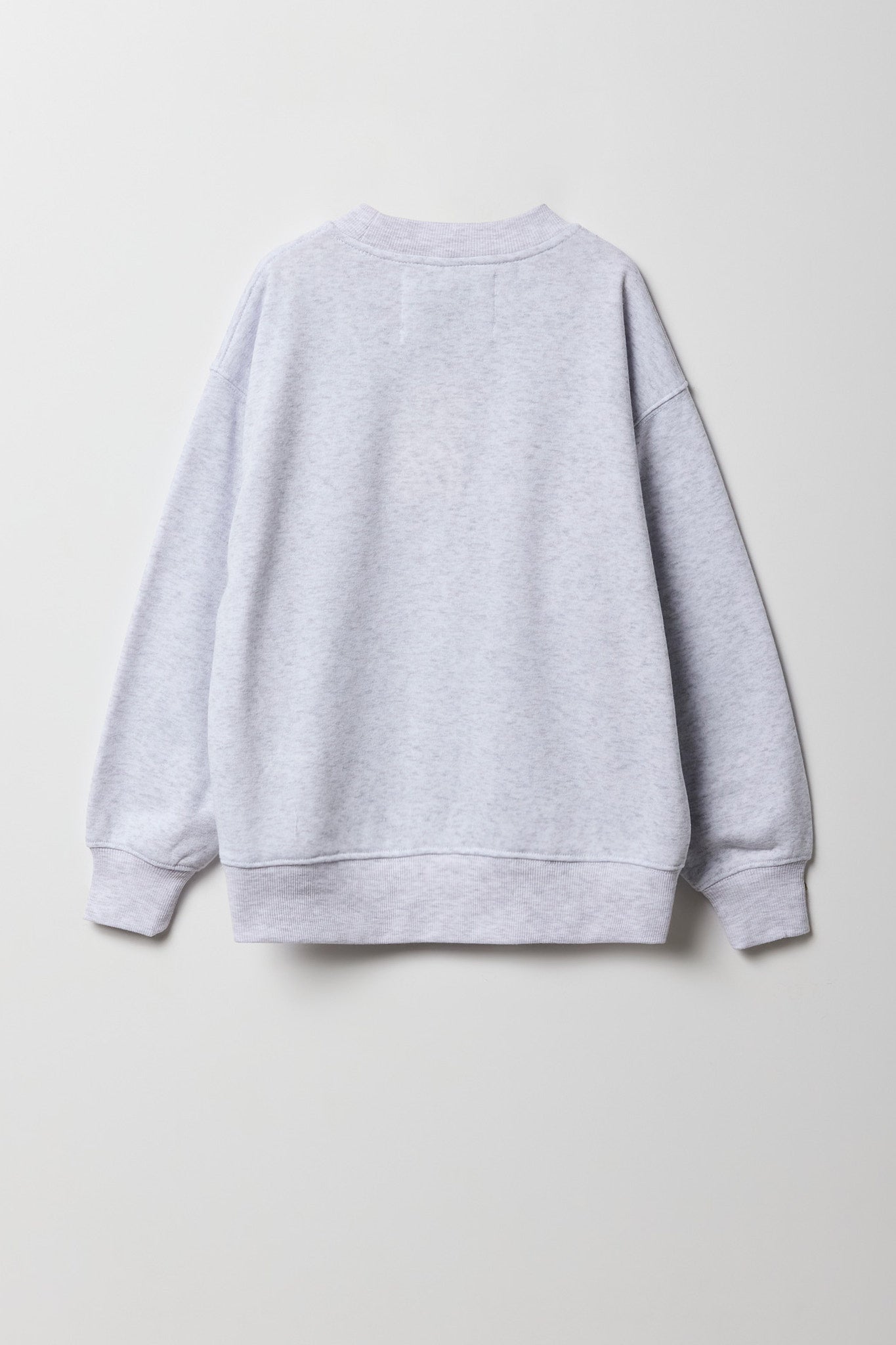 Girls Oversized Flock Print Fleece Sweatshirt