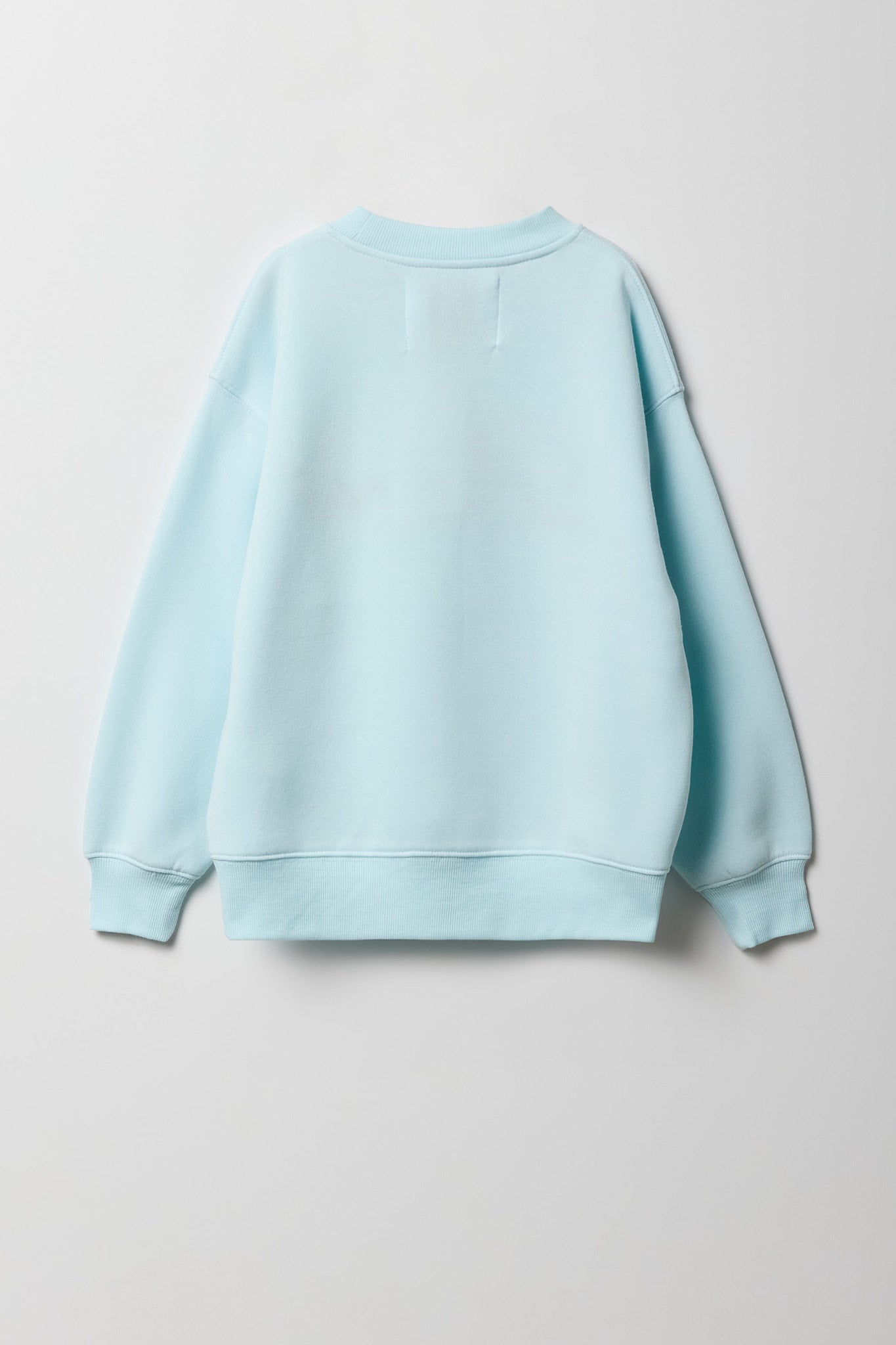 Girls Oversized Paris Embroidered Fleece Sweatshirt