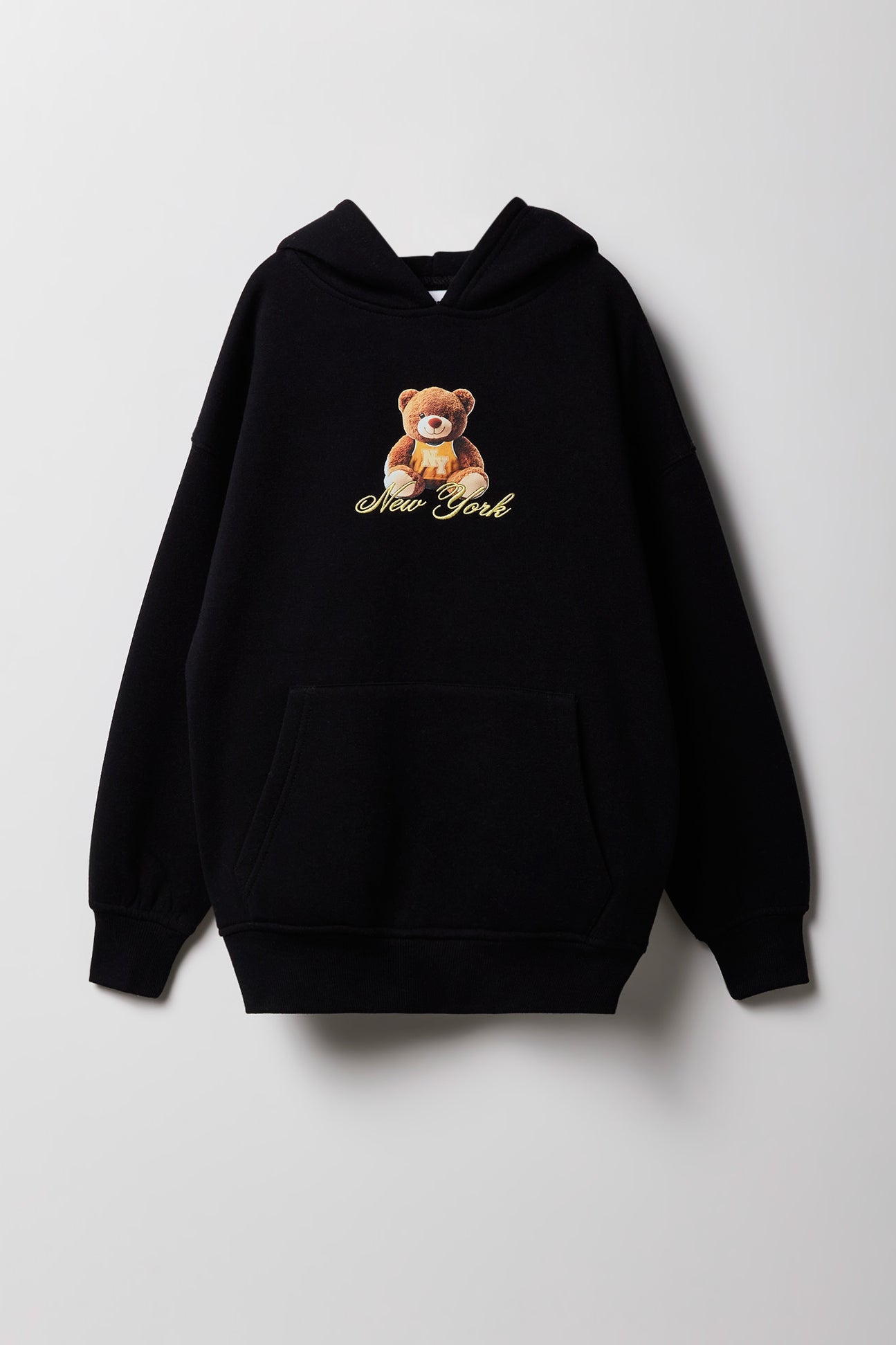 Girls City Graphic Fleece Oversized Hoodie