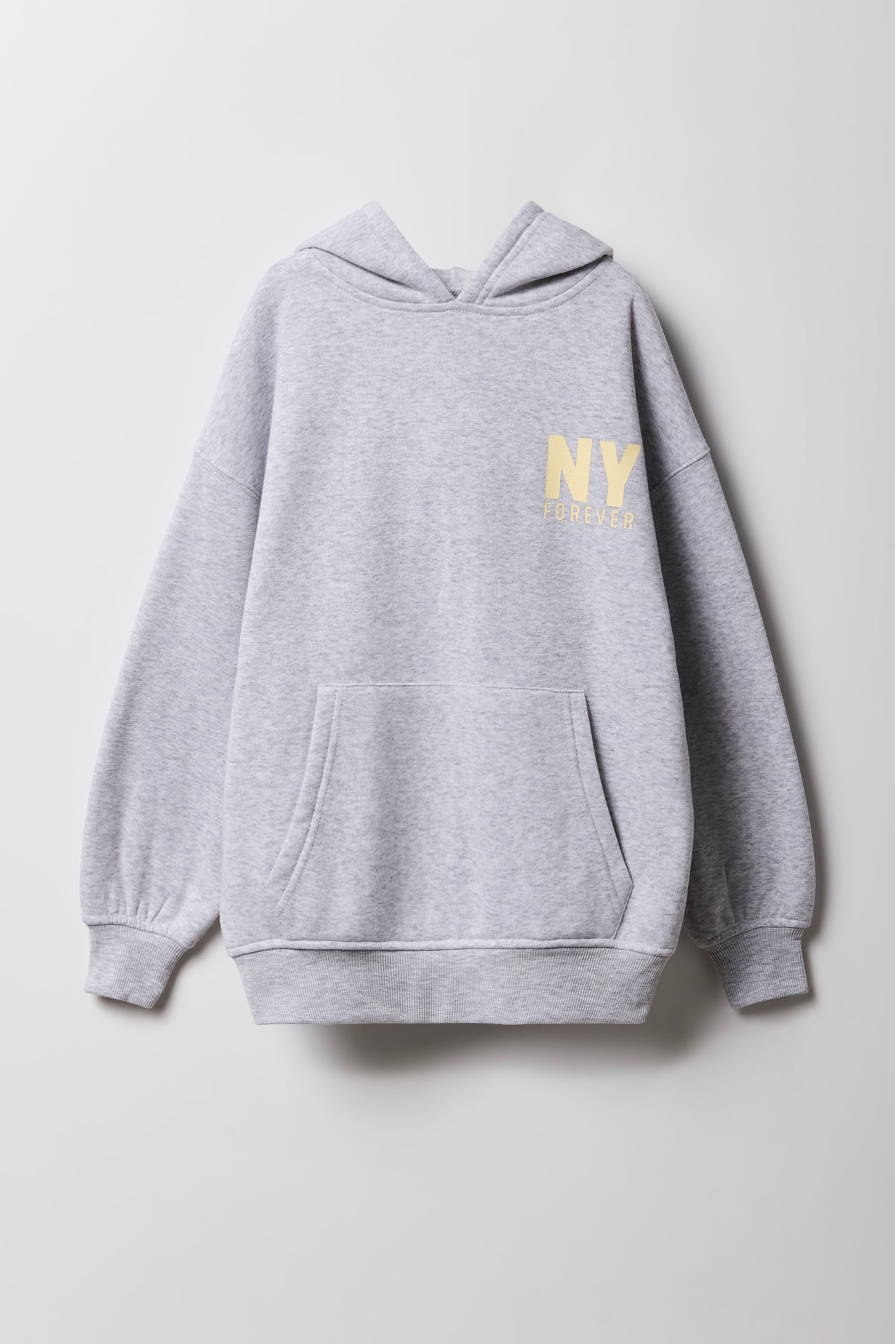 Girls City Graphic Fleece Oversized Hoodie