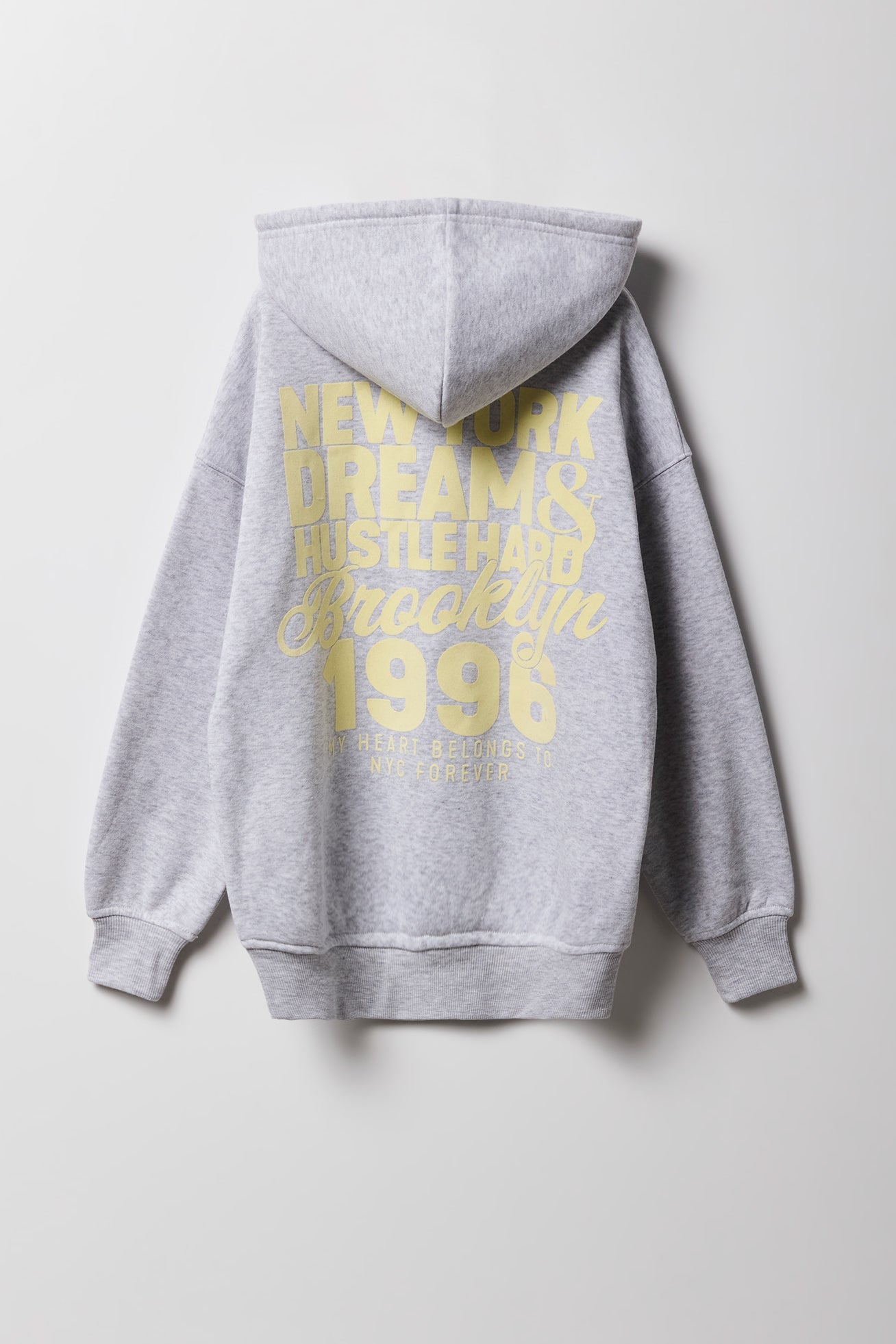 Girls City Graphic Fleece Oversized Hoodie