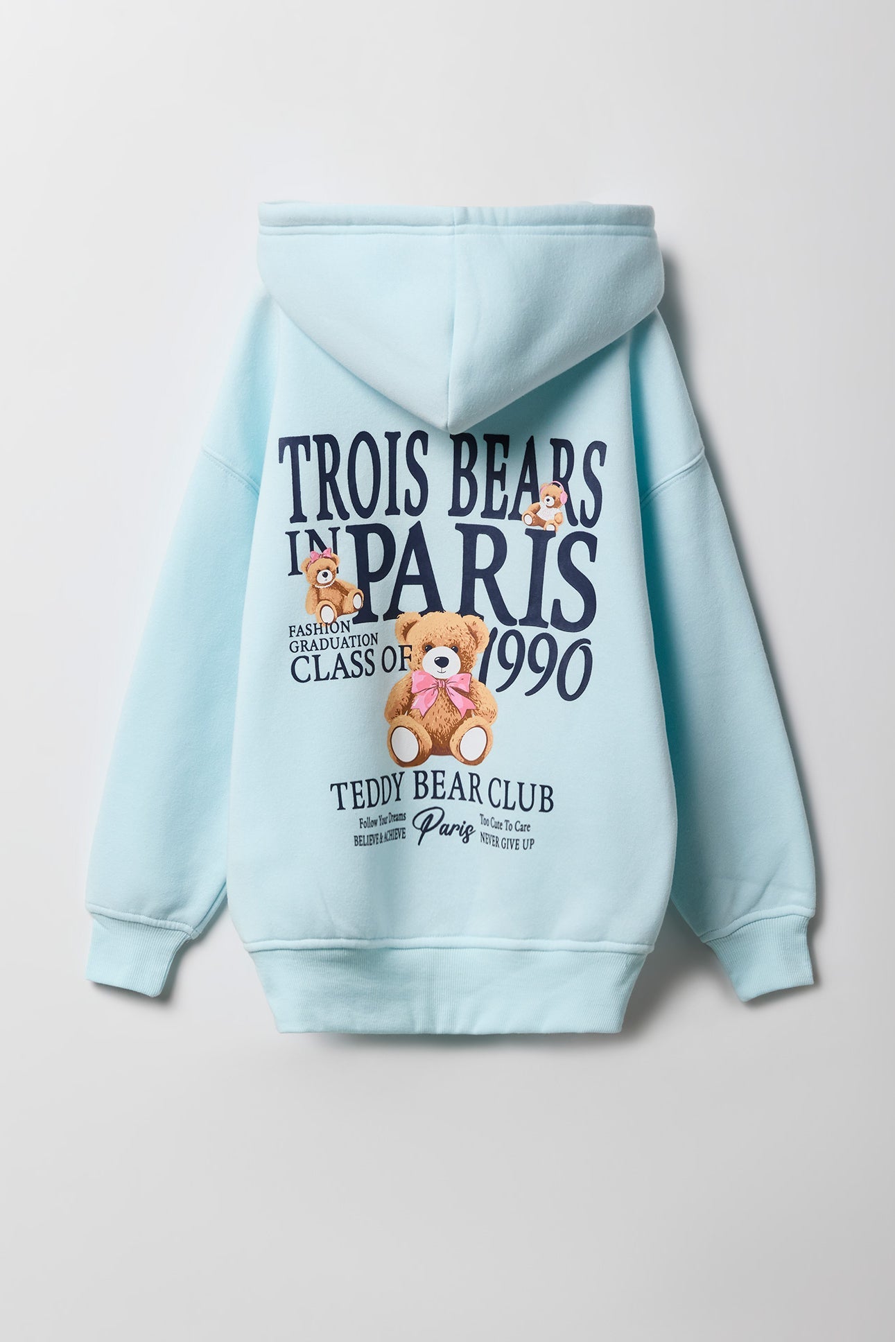 Girls City Graphic Fleece Oversized Hoodie