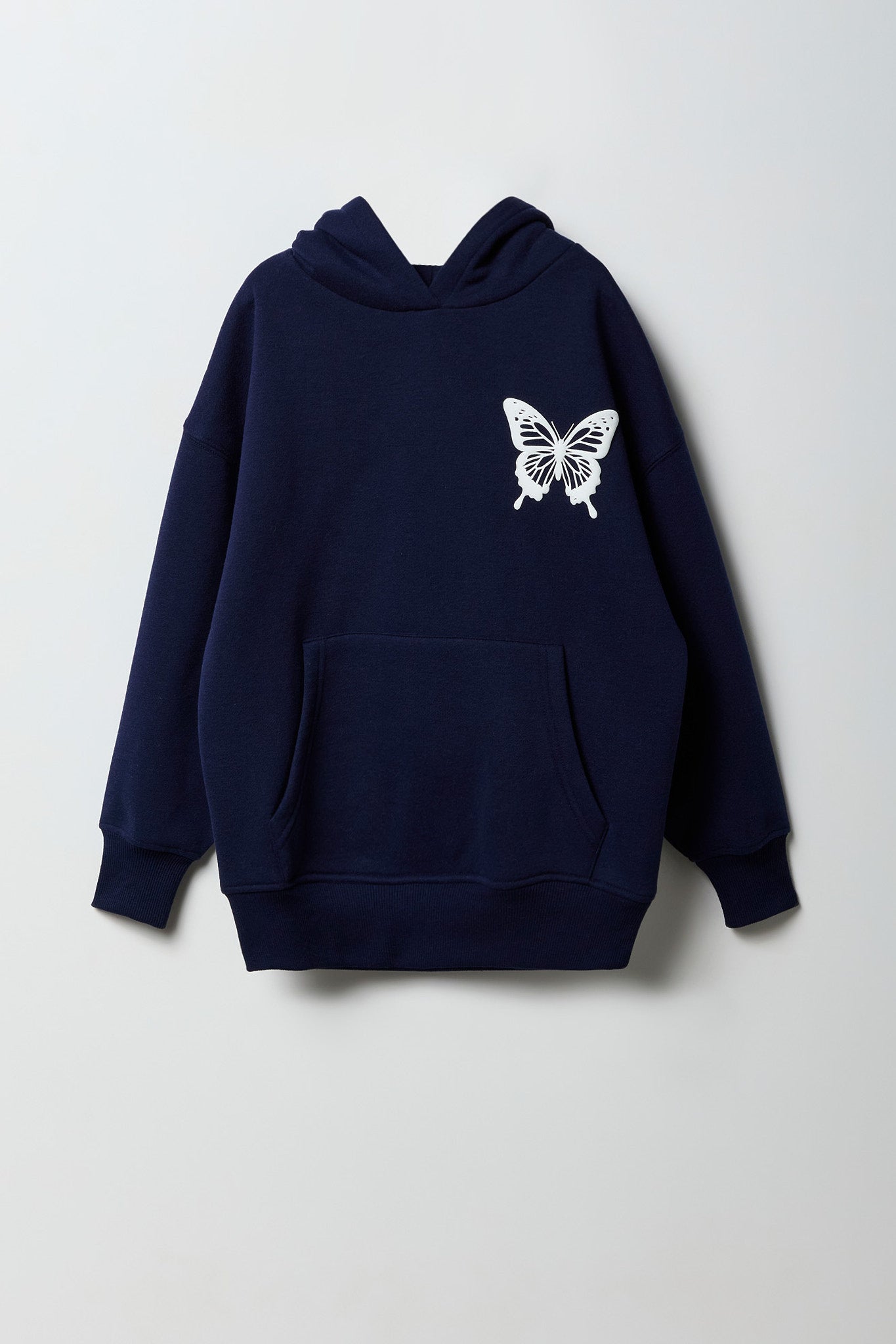 Girls Graphic Oversized Hoodie