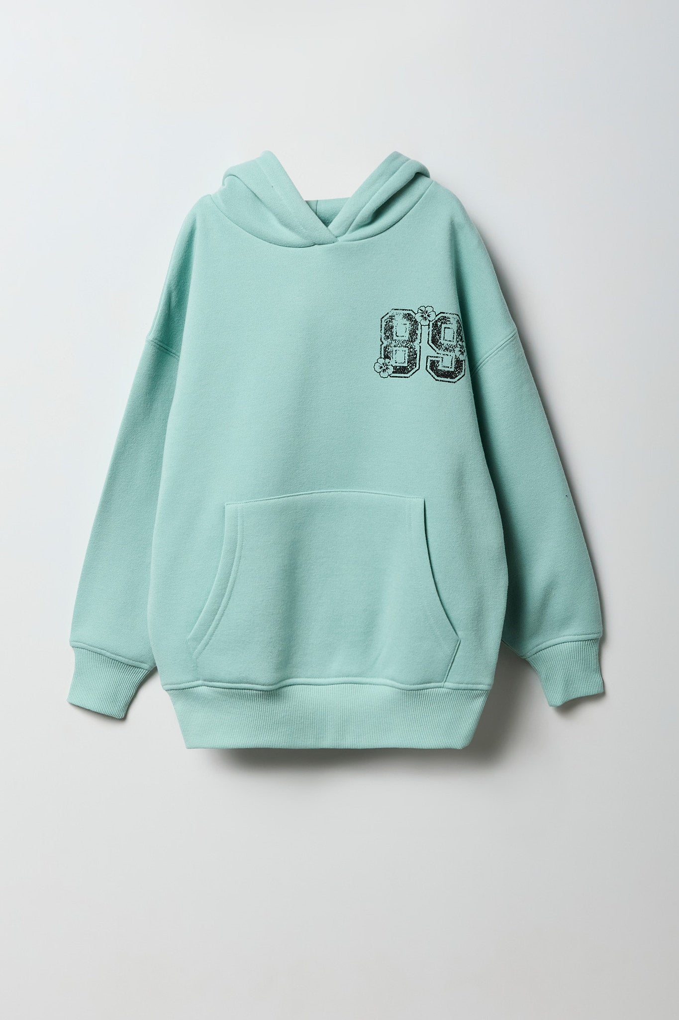 Girls Graphic Oversized Hoodie