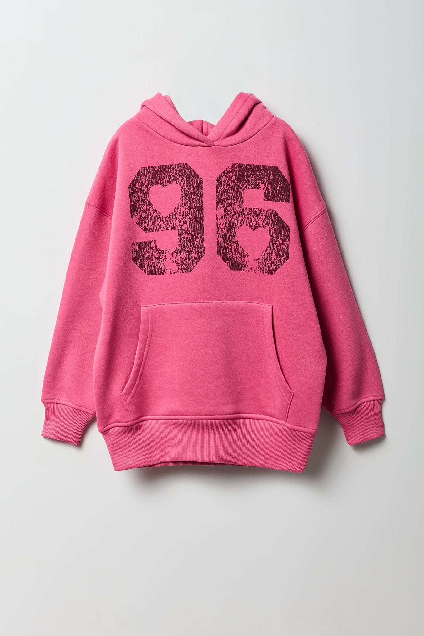 Girls Graphic Oversized Hoodie