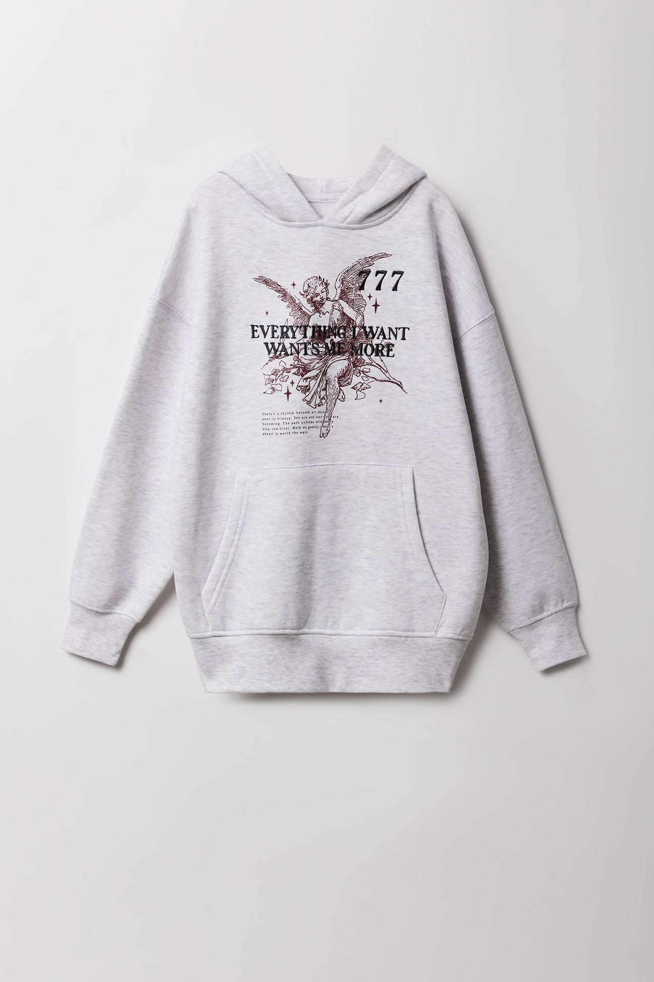 Girls Fleece Embroidered Hoodie