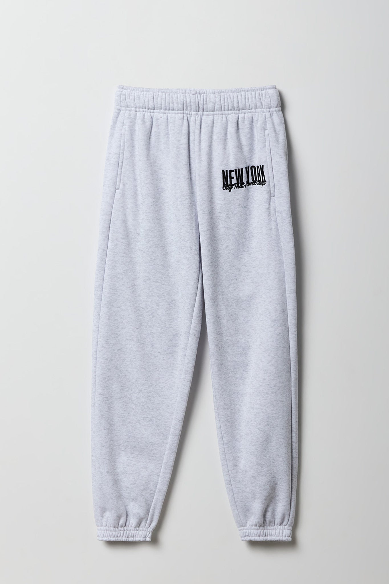 Girls Embroidered Fleece Jogger