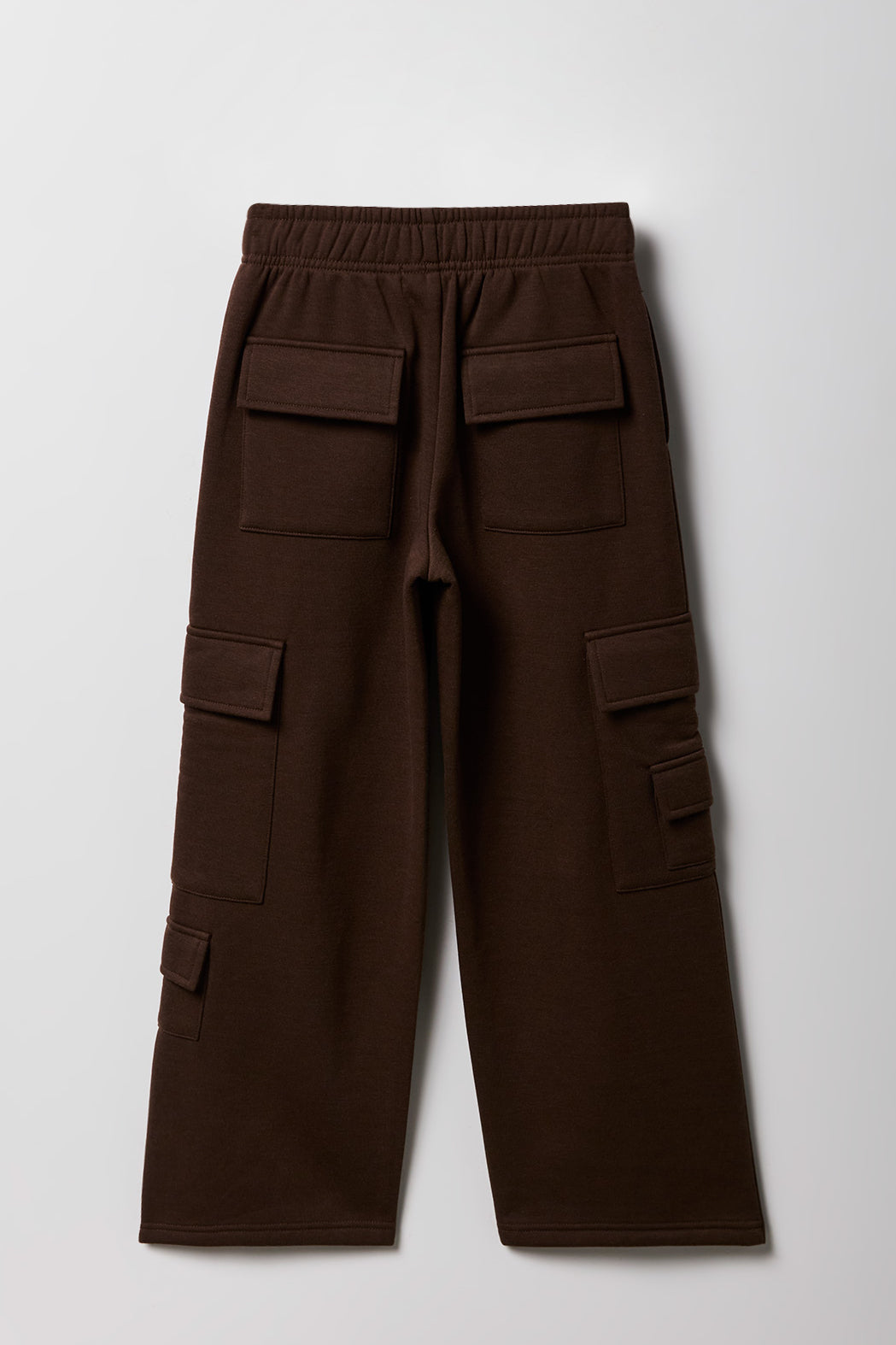 Girls Fleece Wide Leg Cargo Sweatpant