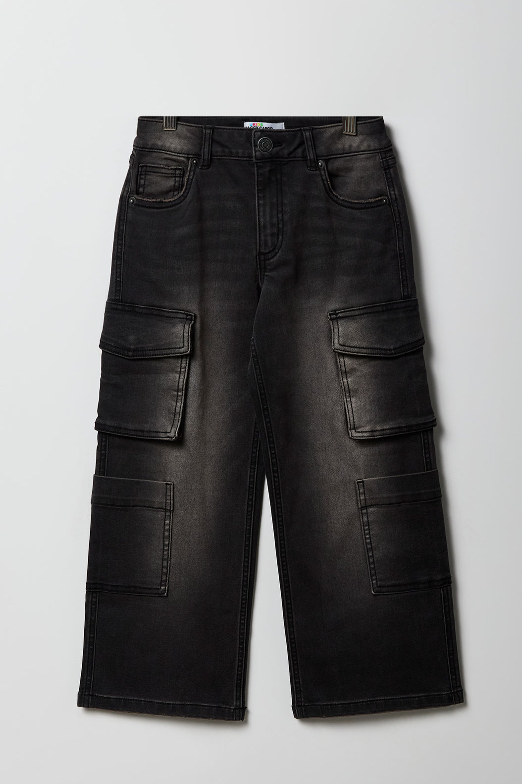 Girls Baggy Wide Leg Cargo Jean