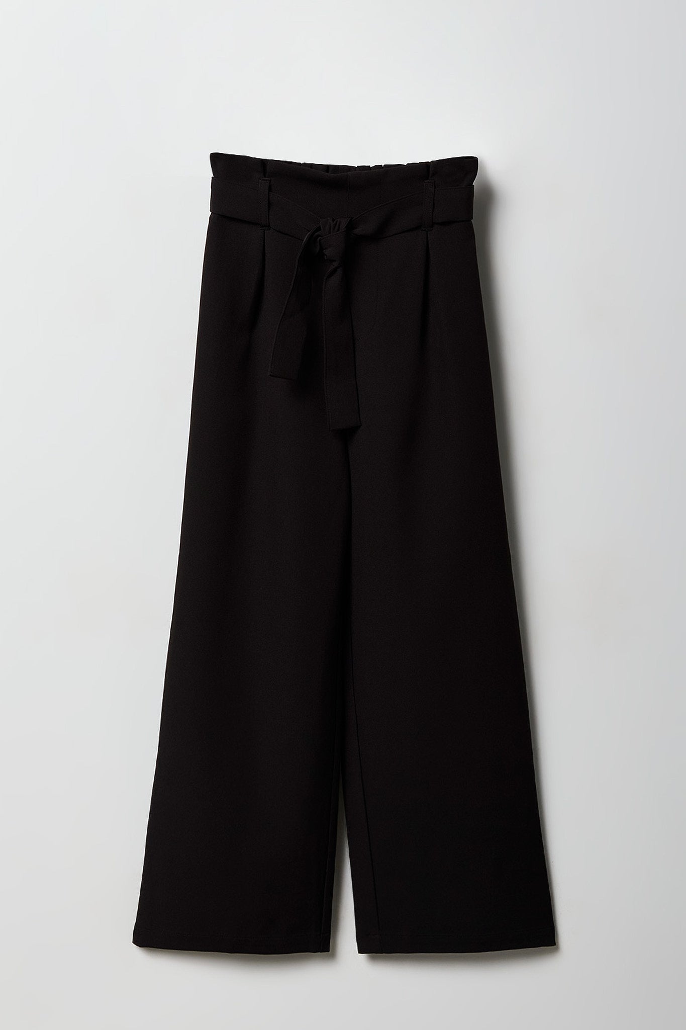 Girls Belted Wide Leg Paperbag Pant