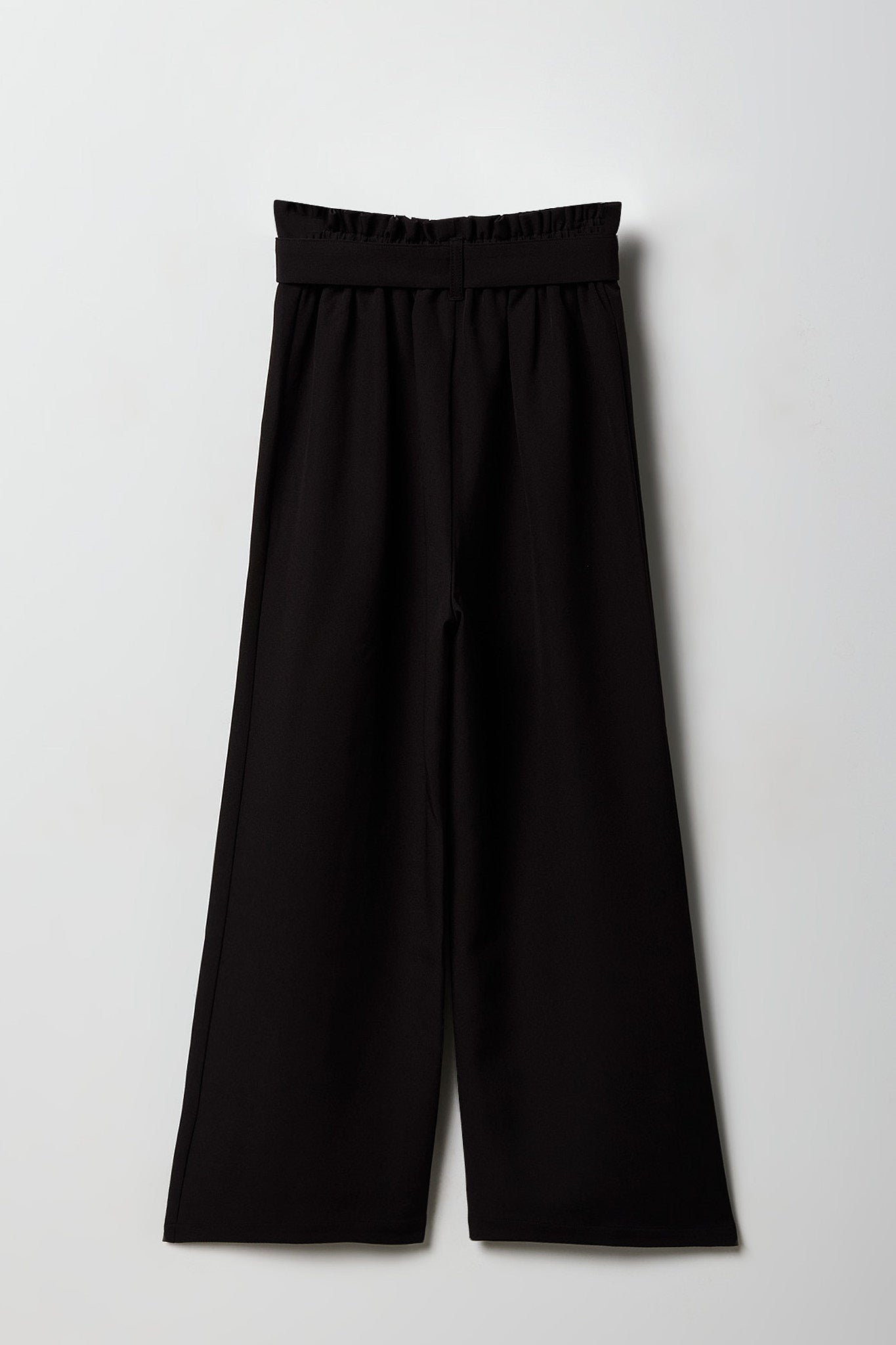 Girls Belted Wide Leg Paperbag Pant