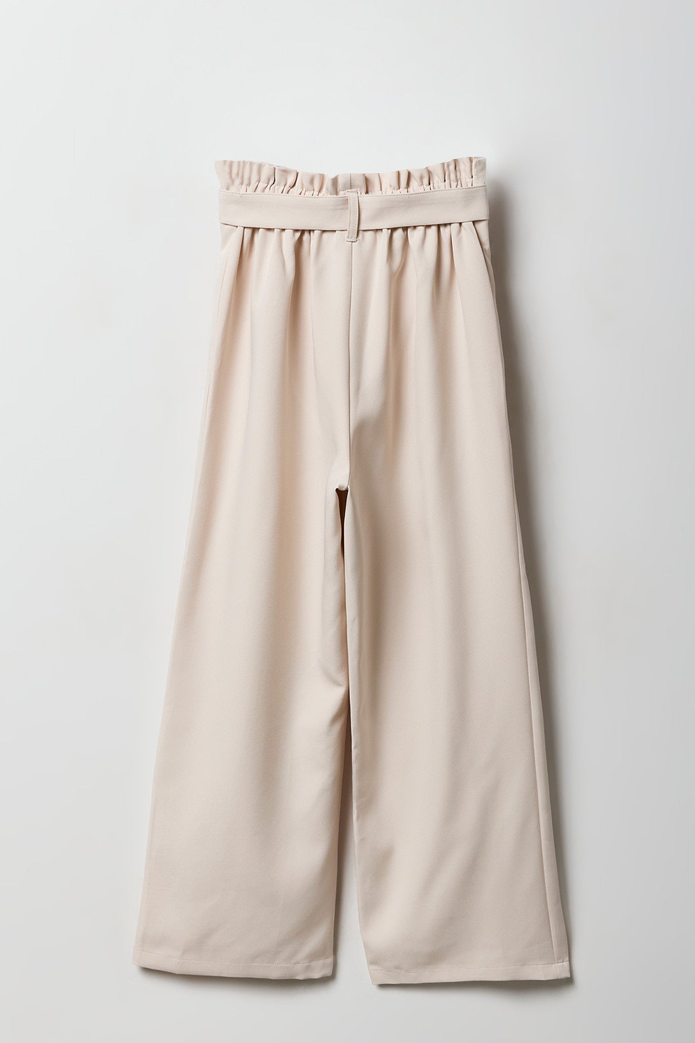 Girls Belted Wide Leg Paperbag Pant