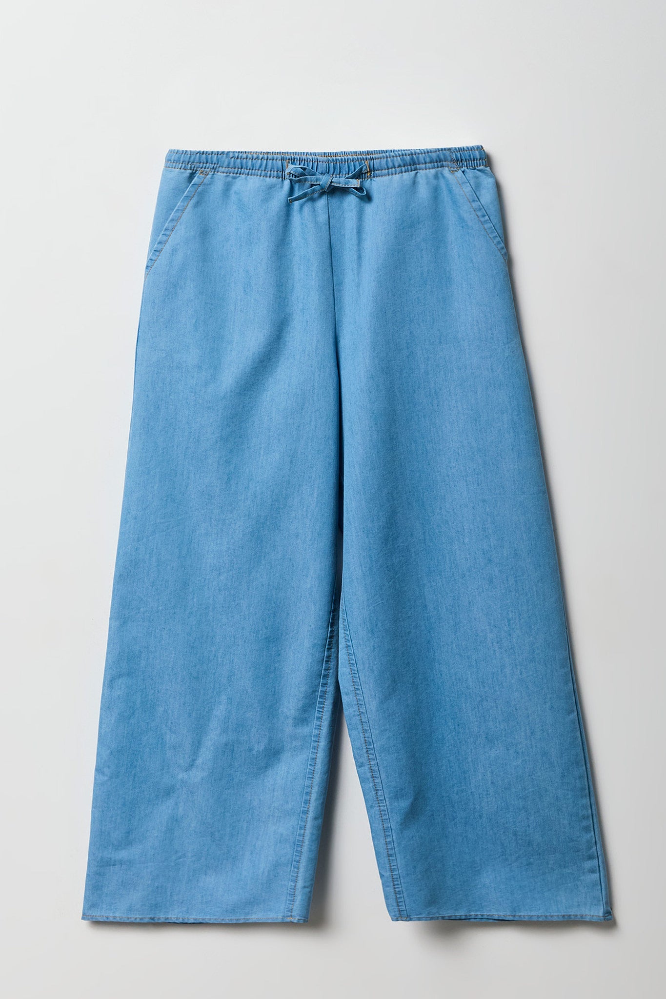 Girls Denim Wide Leg Pant