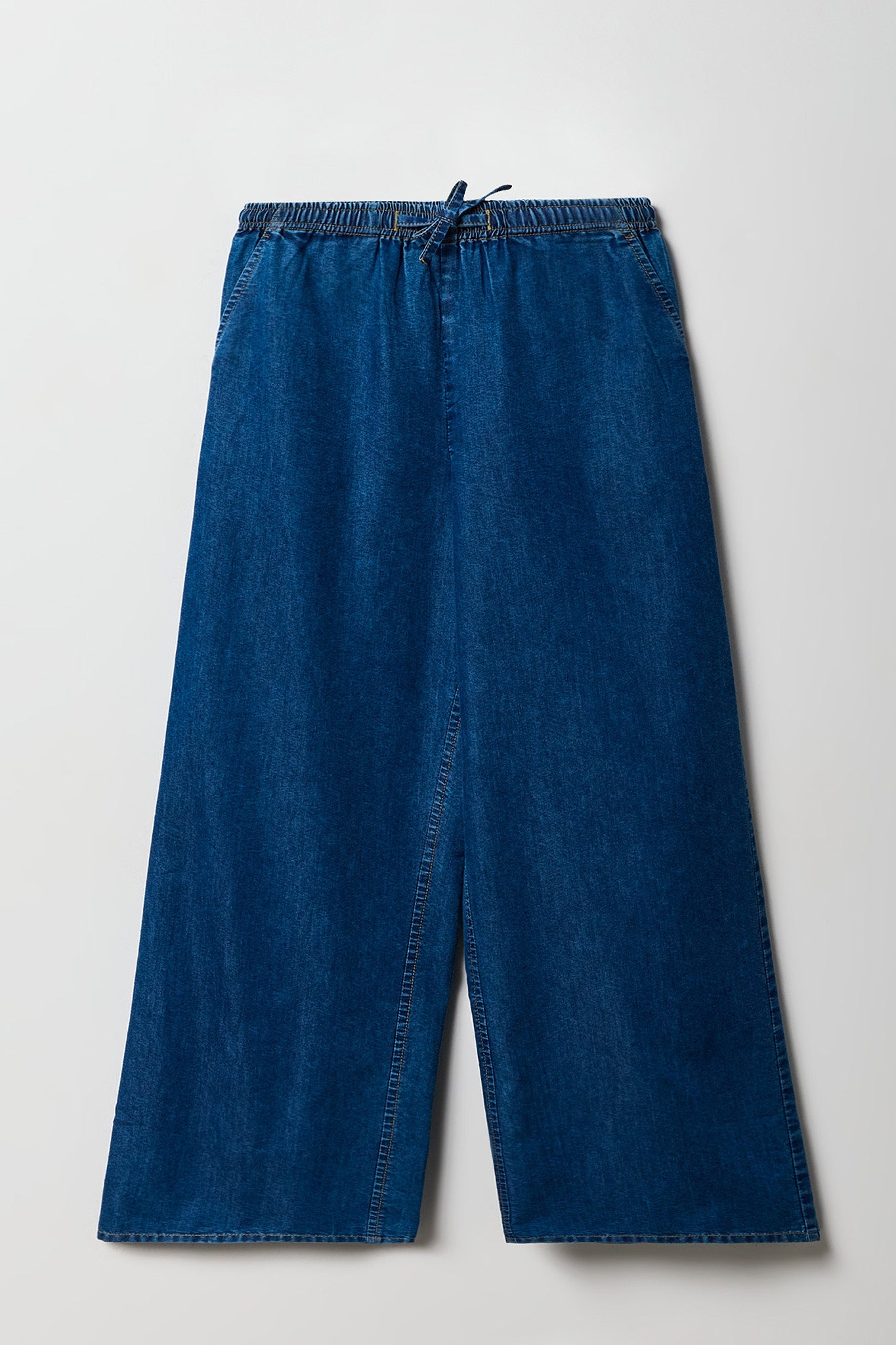 Girls Denim Wide Leg Pant