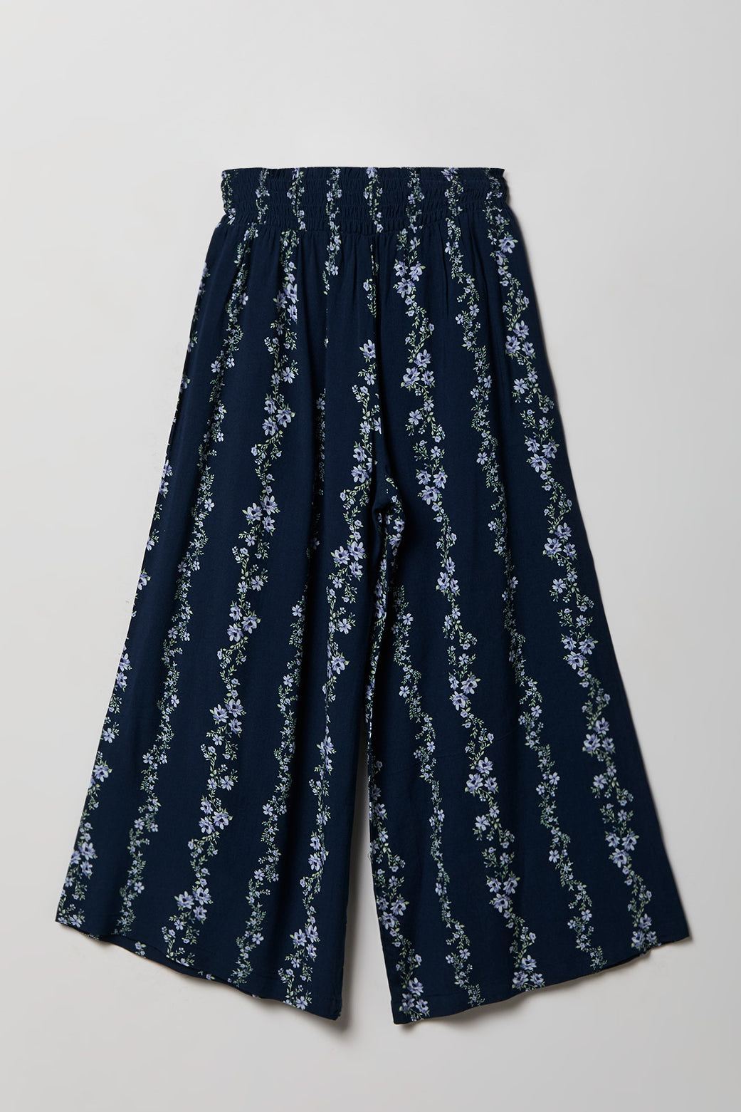 Girls Smocked Waist Palazzo Pant