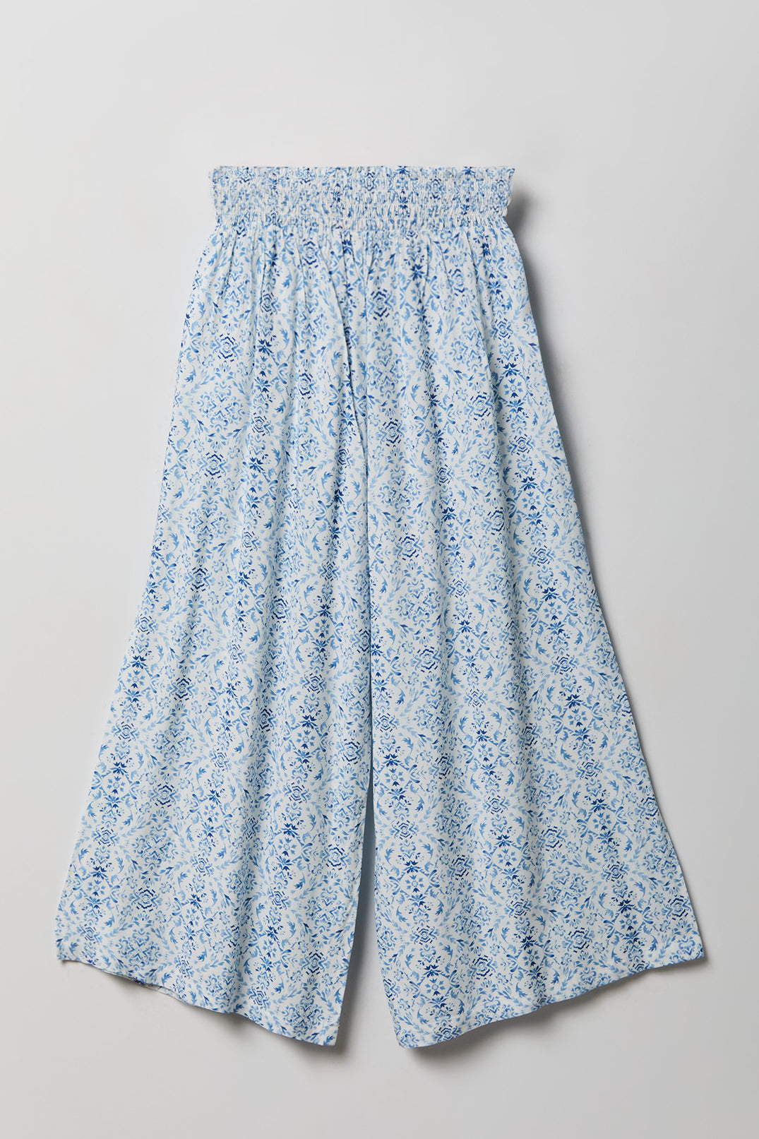 Girls Smocked Waist Palazzo Pant