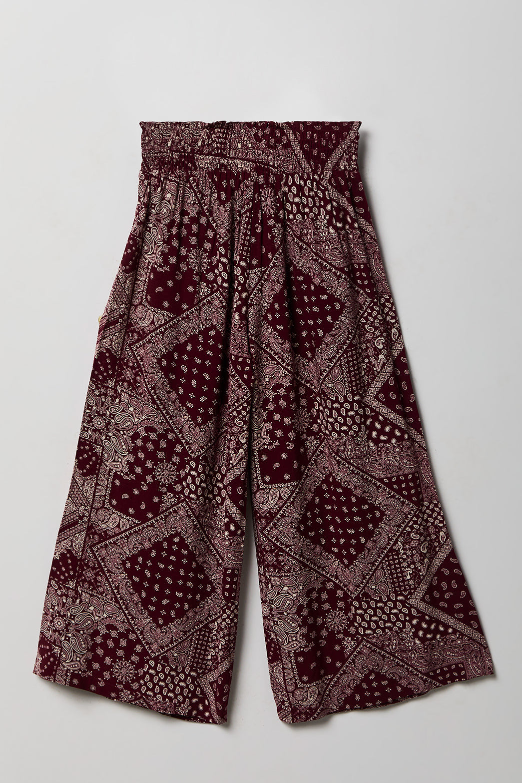 Girls Smocked Waist Palazzo Pant