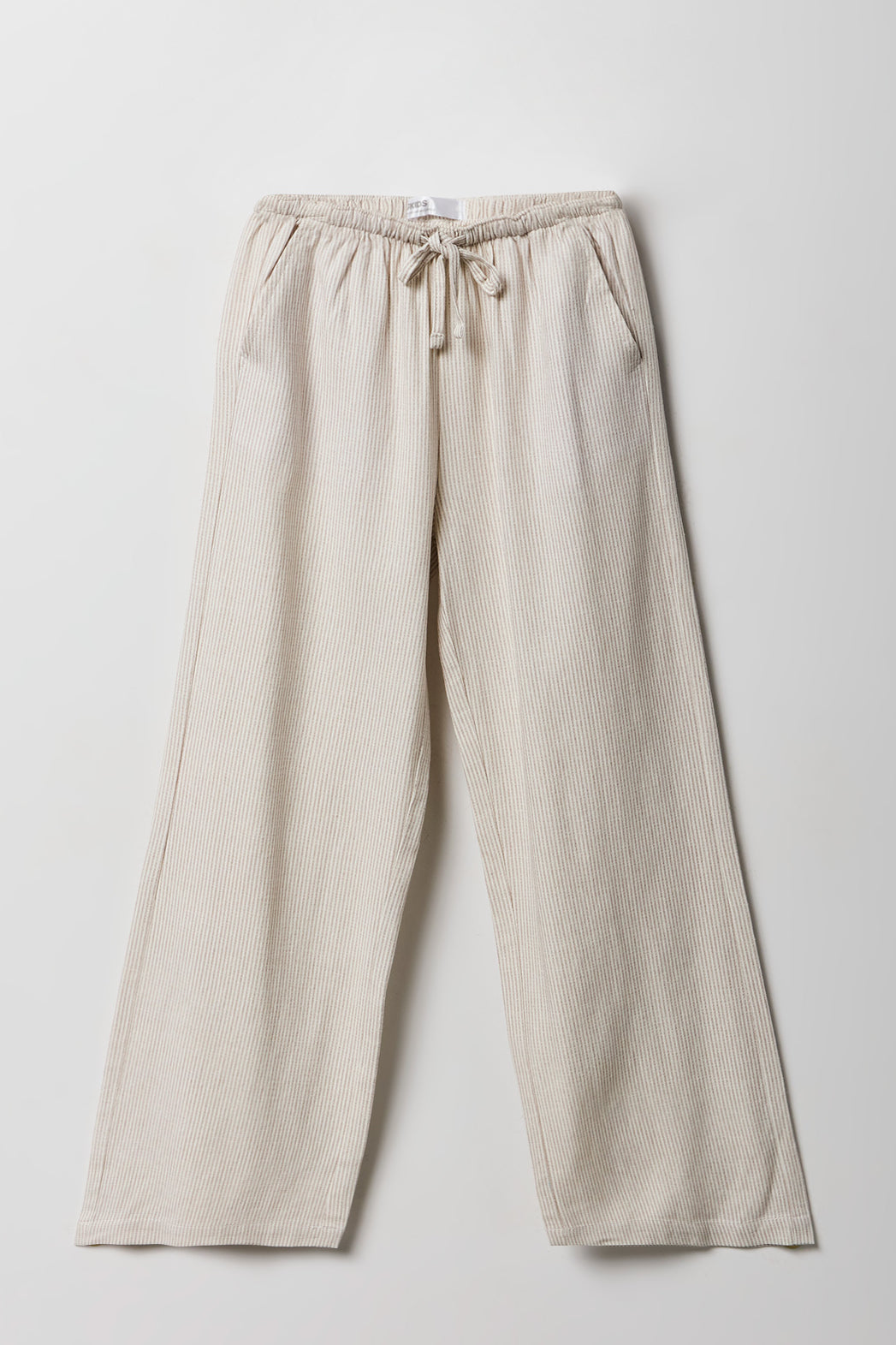 Girls Linen-Blend Wide Leg Pant
