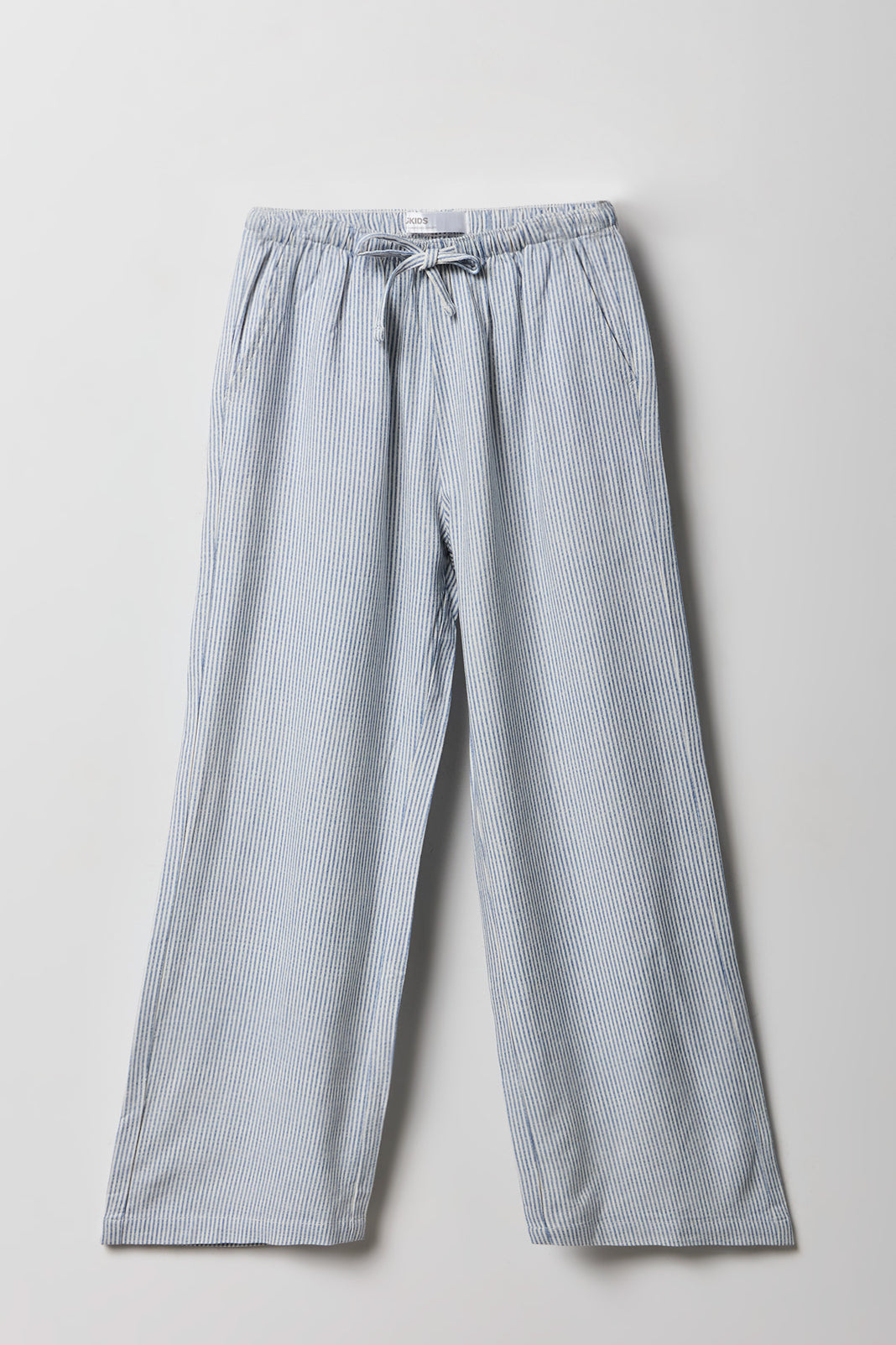 Girls Linen-Blend Wide Leg Pant