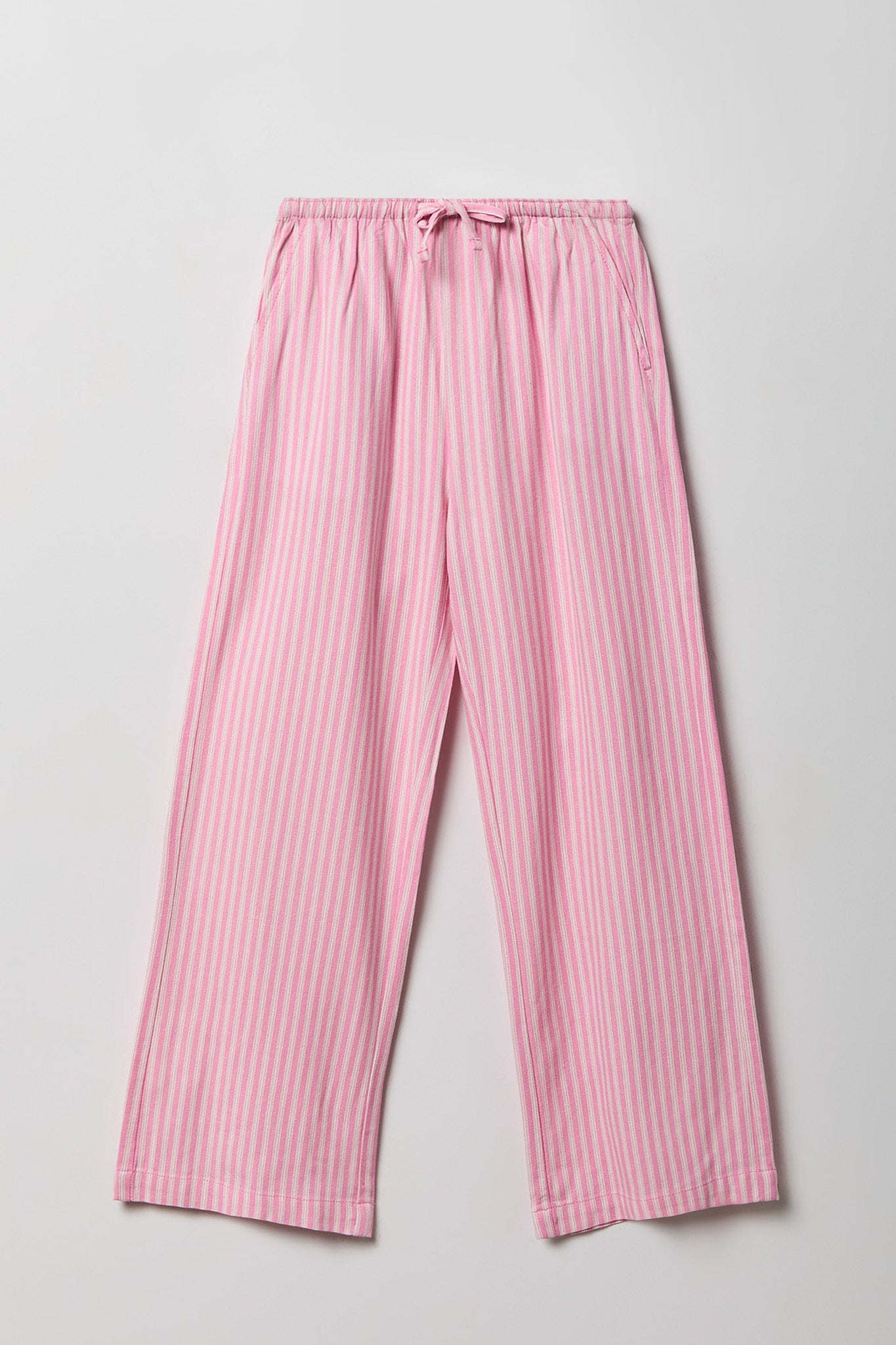 Girls Linen-Blend Wide Leg Pant