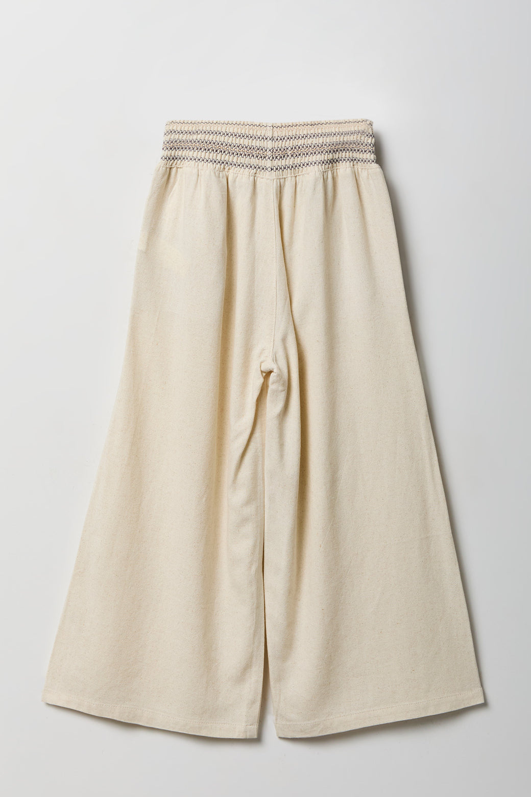 Girls Linen-Blend Wide Leg Palazzo Pant