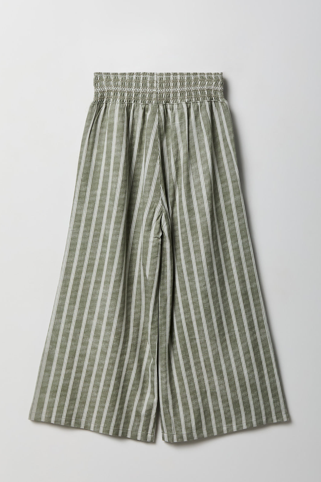 Girls Linen-Blend Wide Leg Palazzo Pant