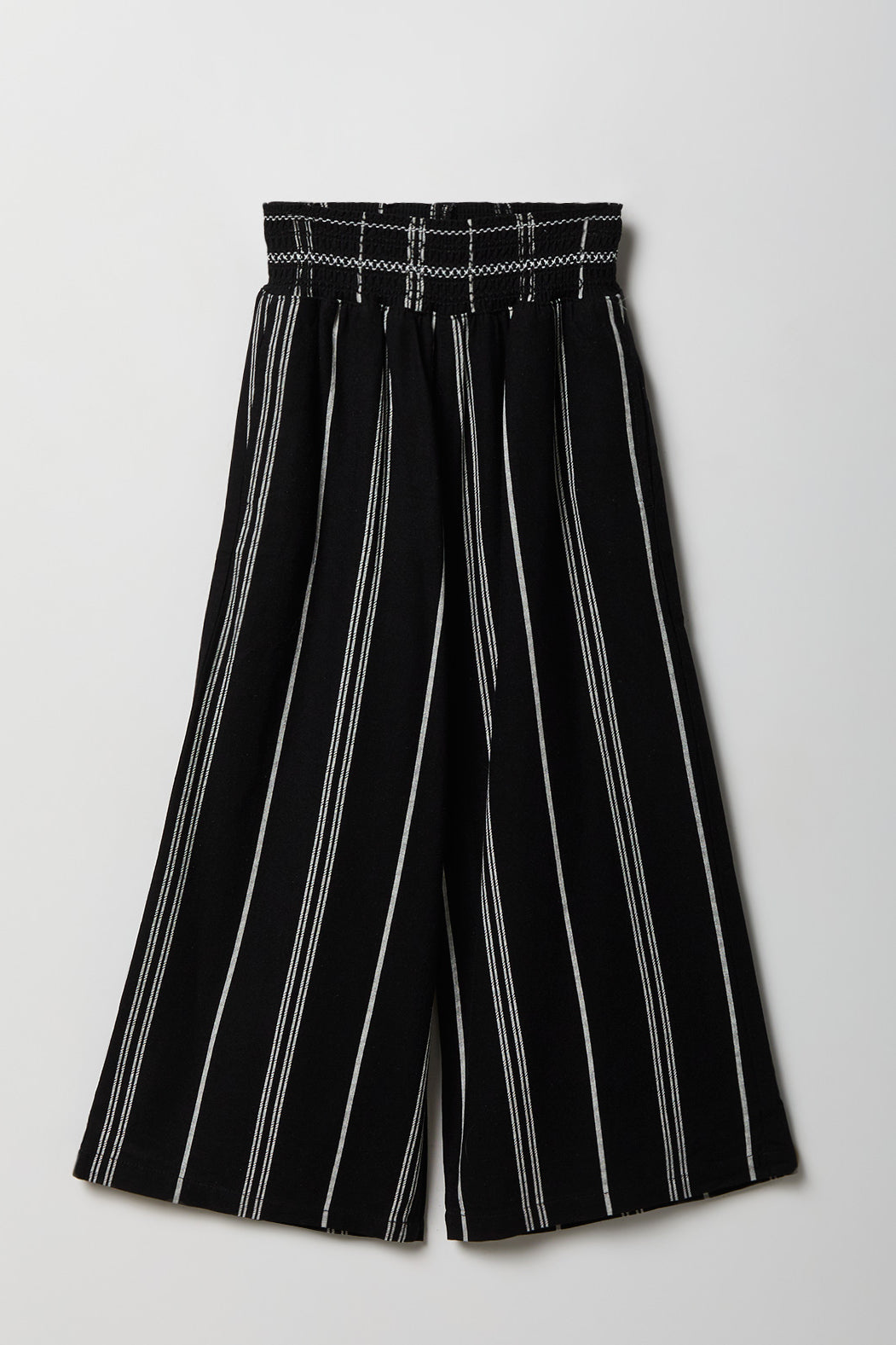 Girls Linen-Blend Wide Leg Palazzo Pant