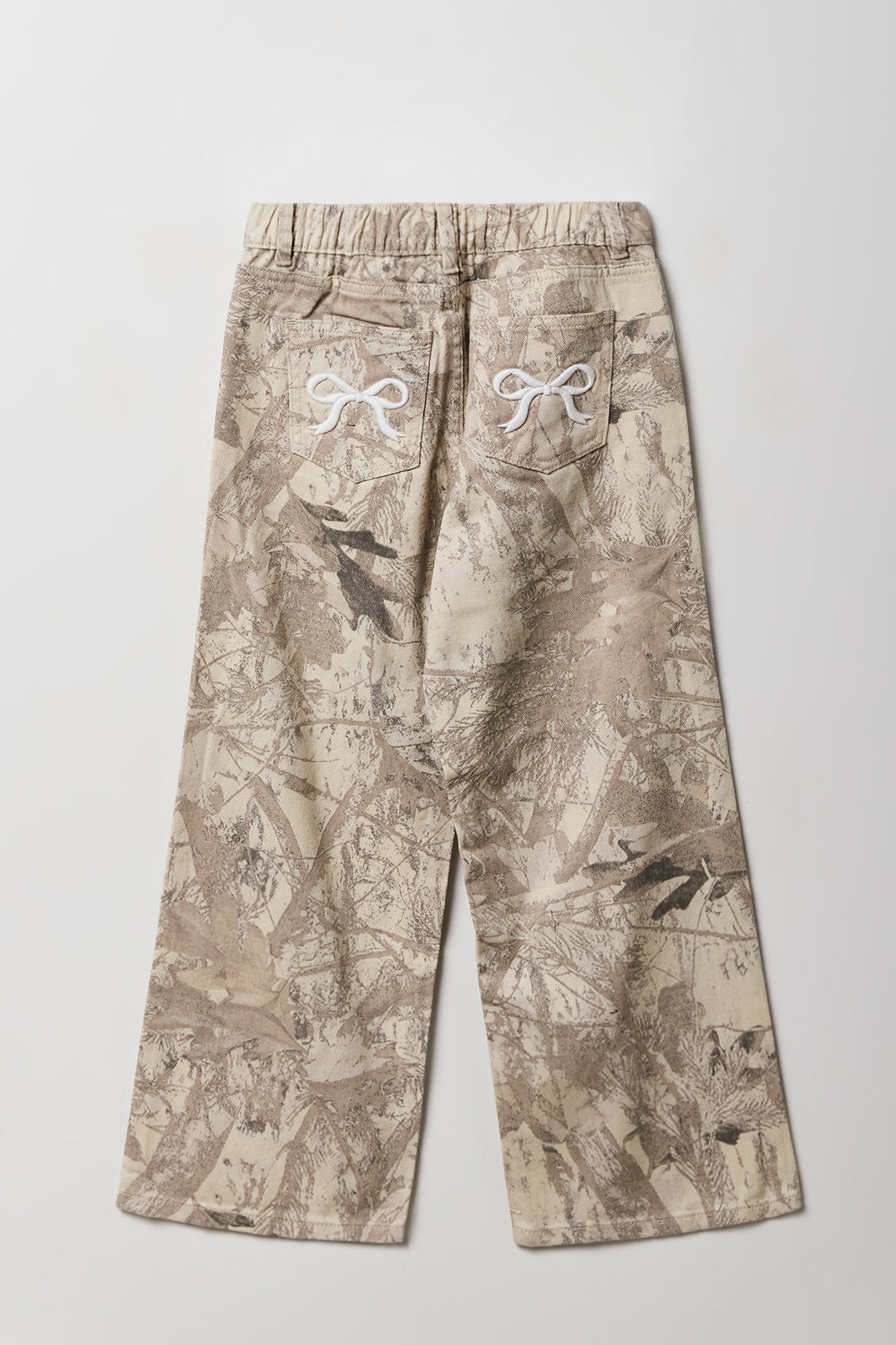 Girls Baggy Pant with Bow Embroidery