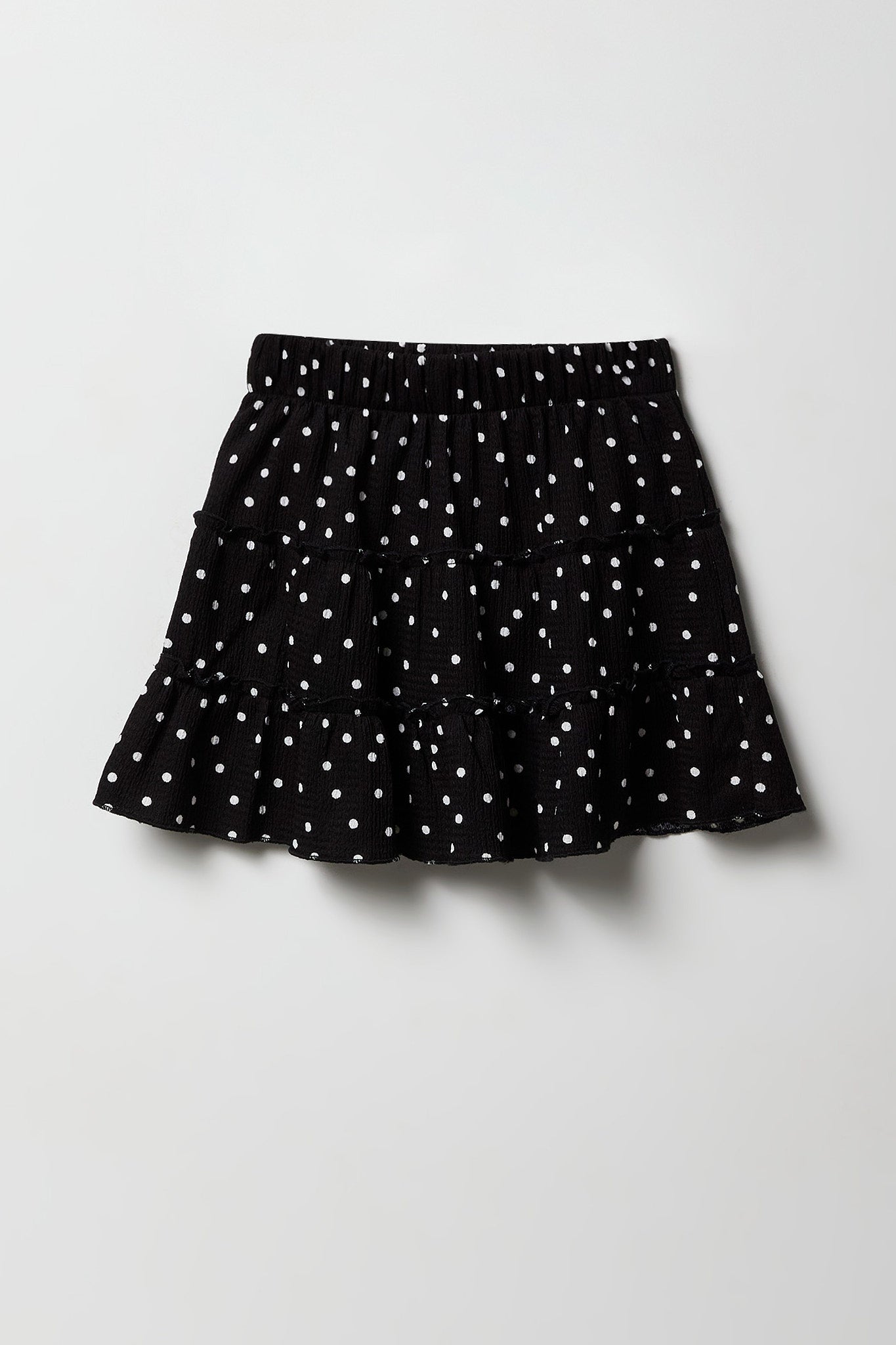 Girls Crinkled Tiered Skort