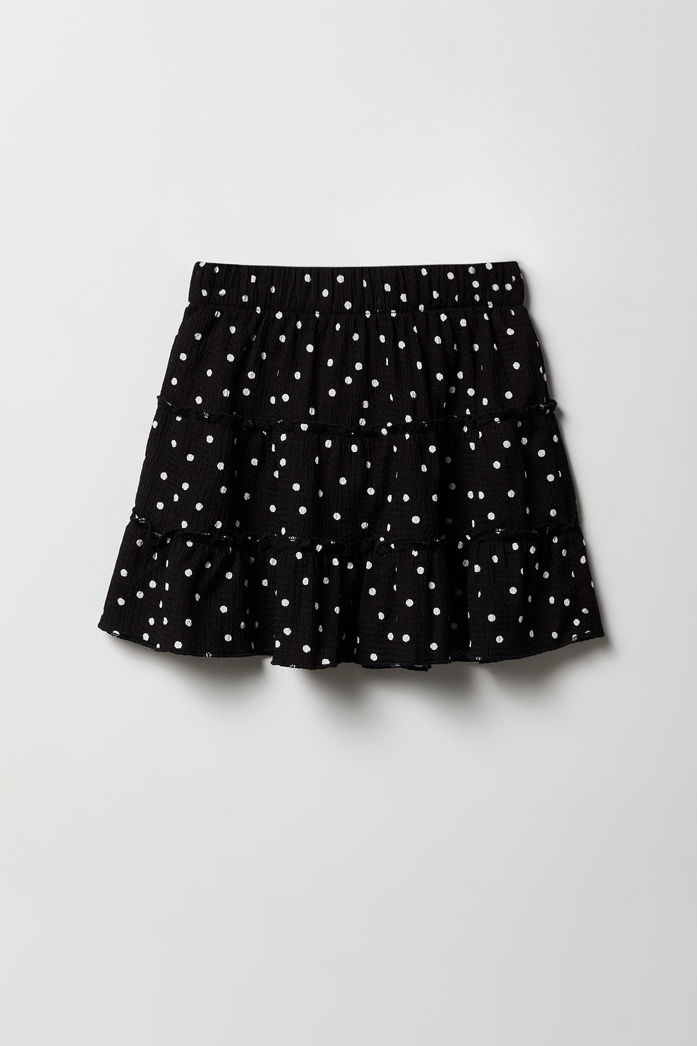 Girls Crinkled Tiered Skort