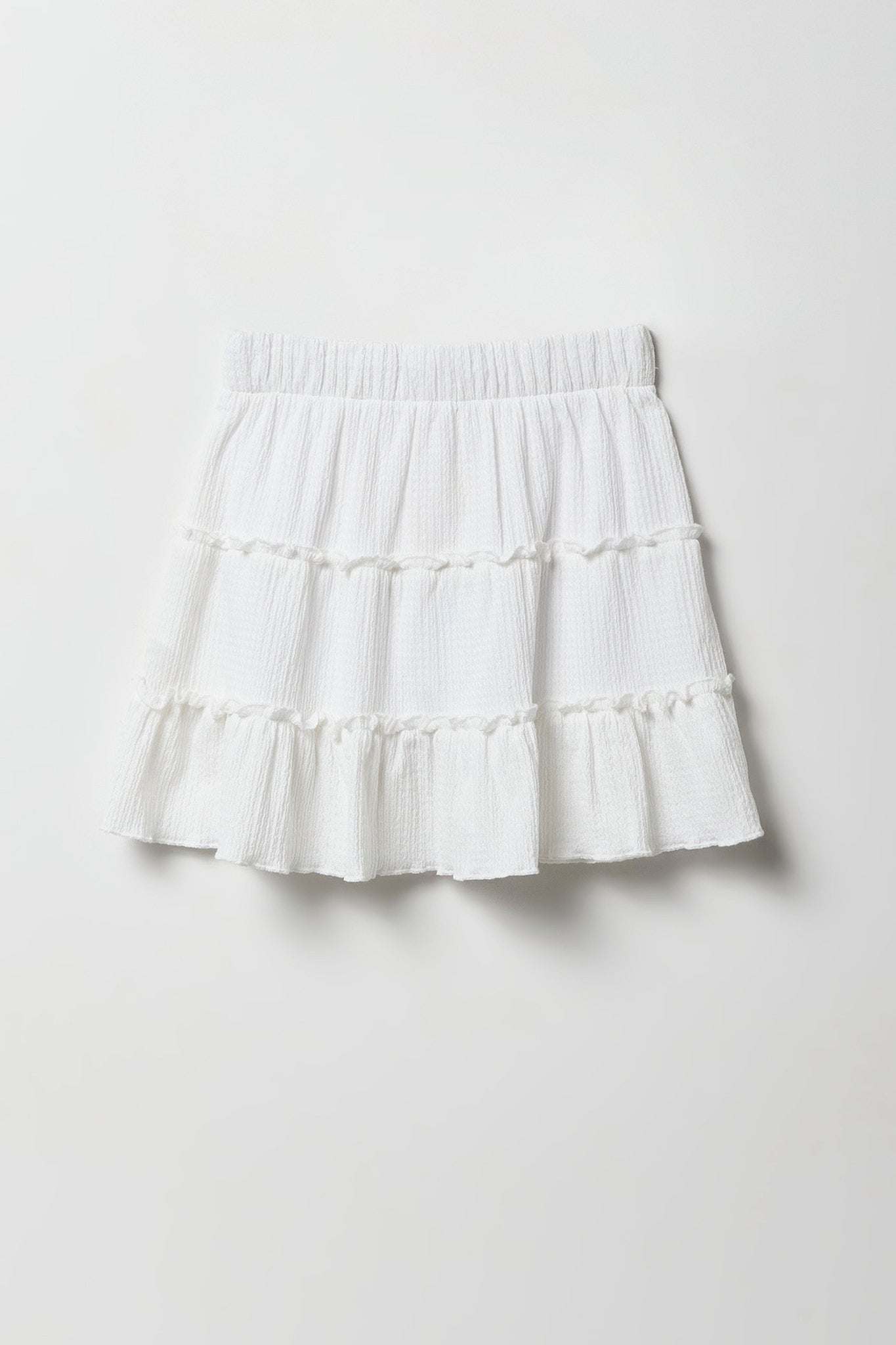 Girls Crinkled Tiered Skort