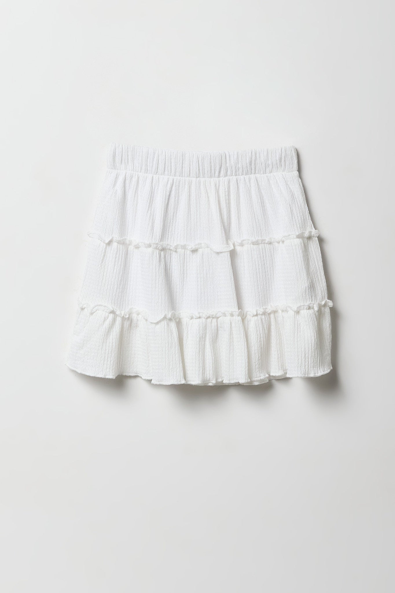 Girls Crinkled Tiered Skort