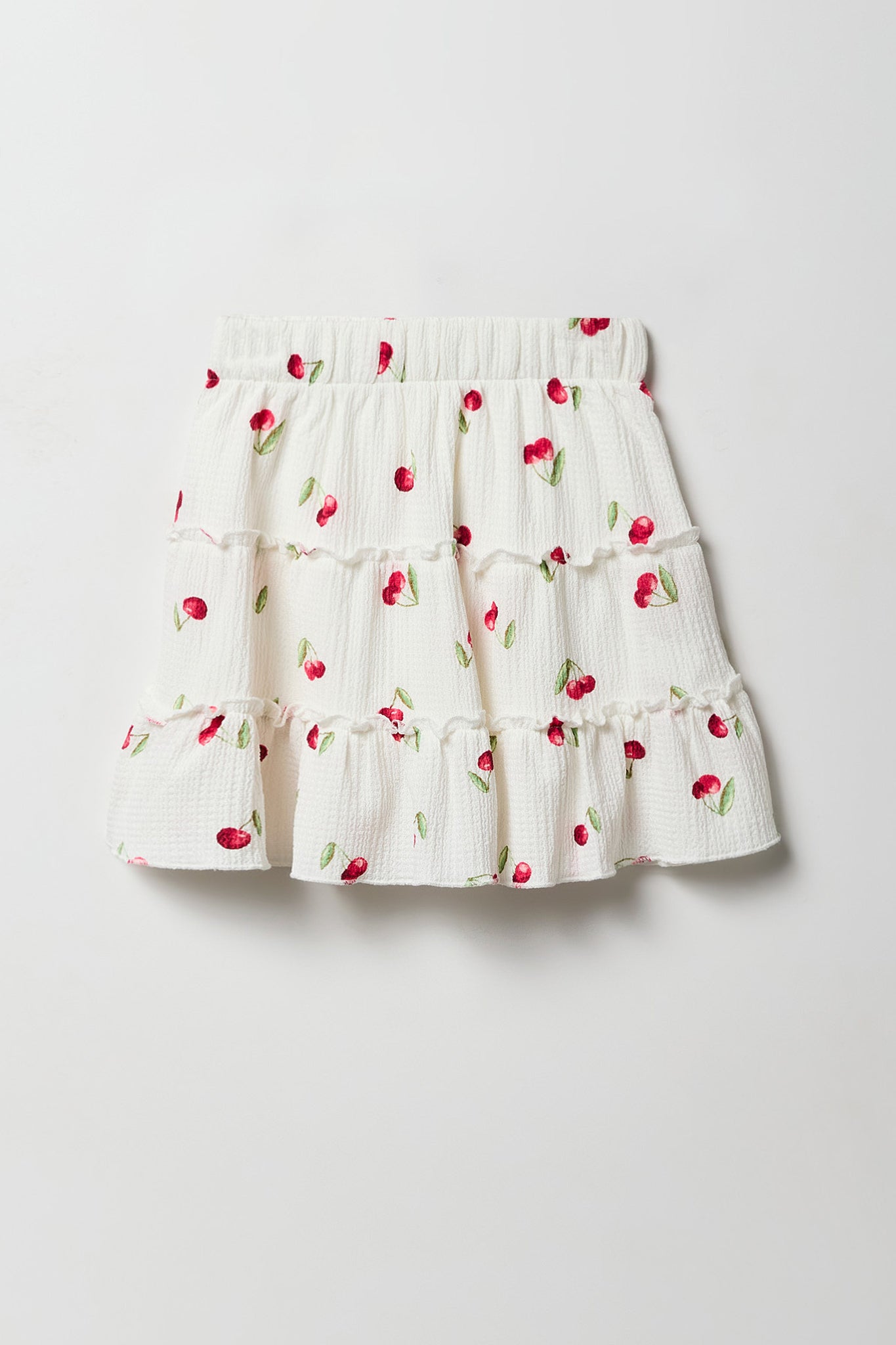 Girls Crinkled Tiered Skort