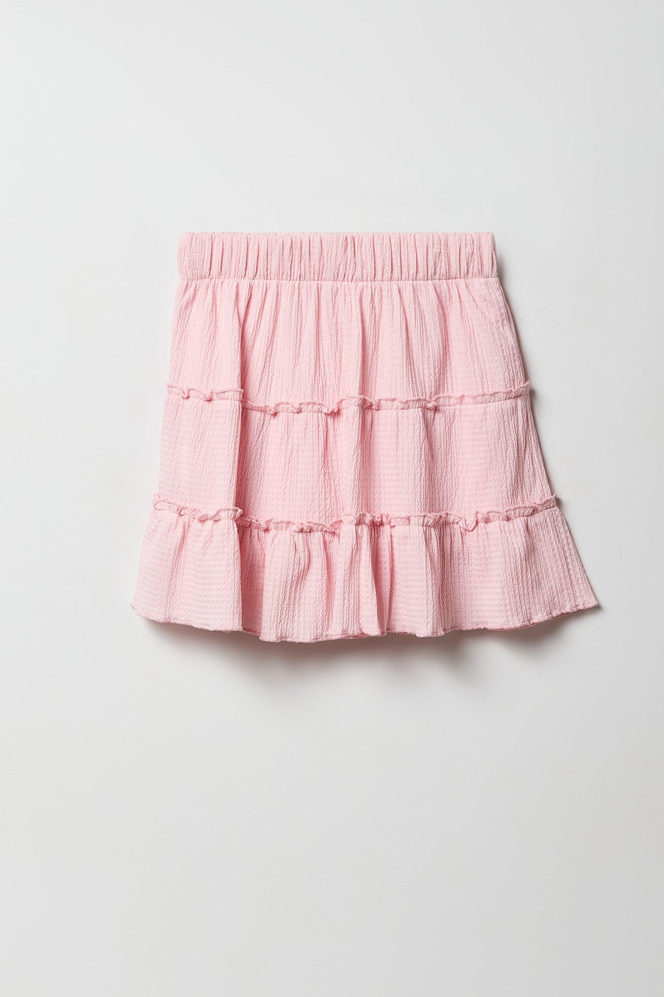 Girls Crinkled Tiered Skort