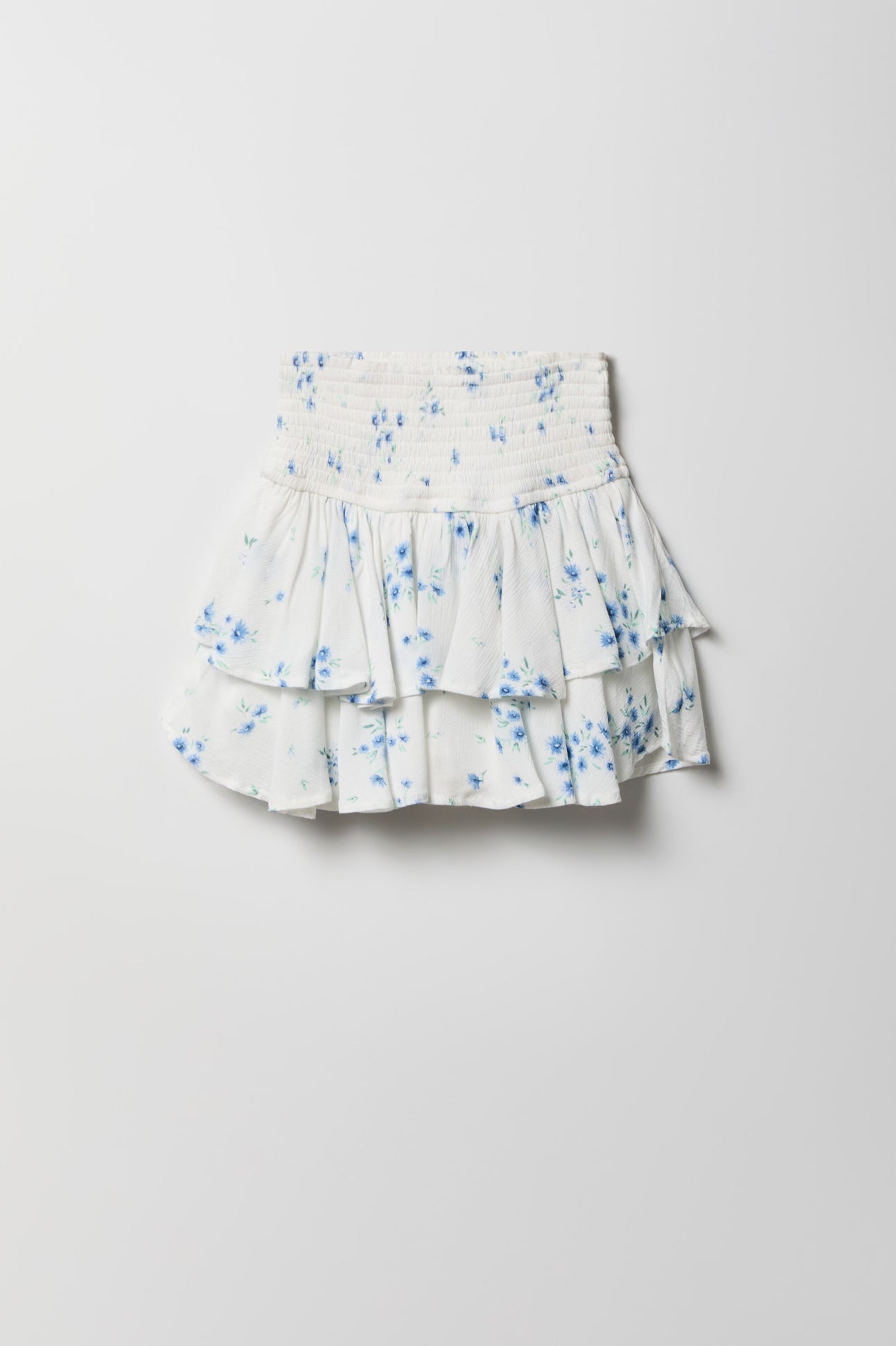Girls Ruffle Tiered Smocked Skort
