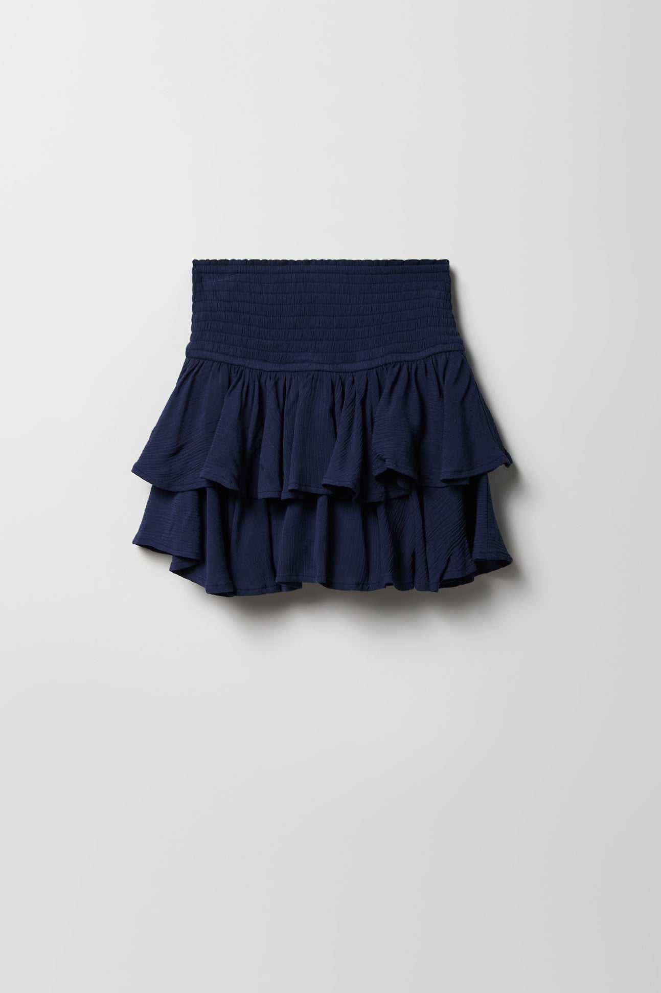 Girls Ruffle Tiered Smocked Skort