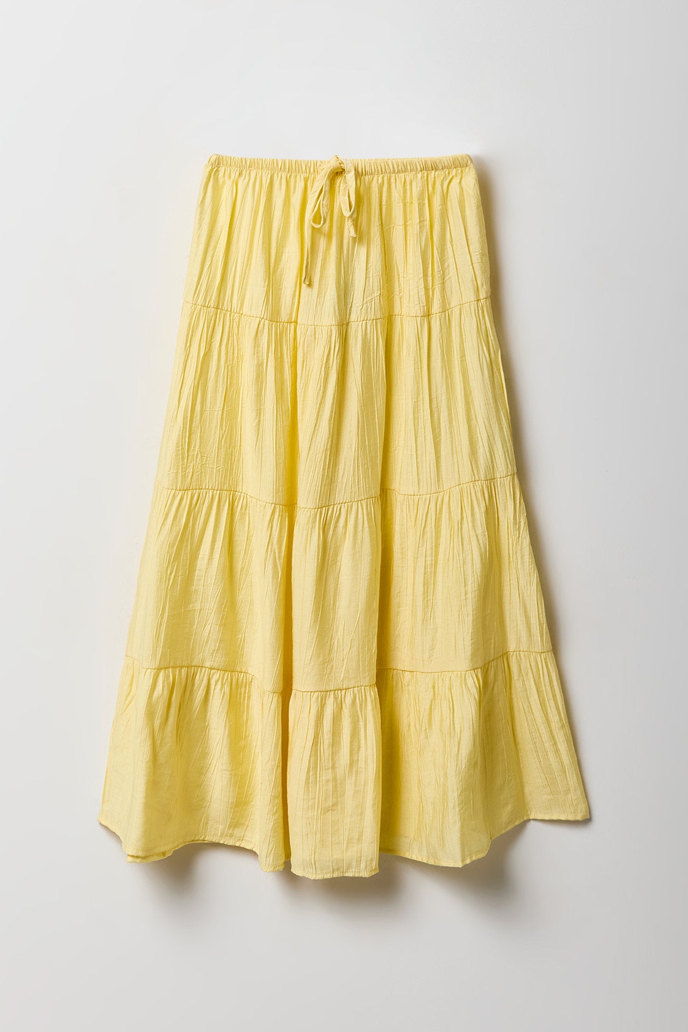 Girls Crinkled Tiered Maxi Skirt