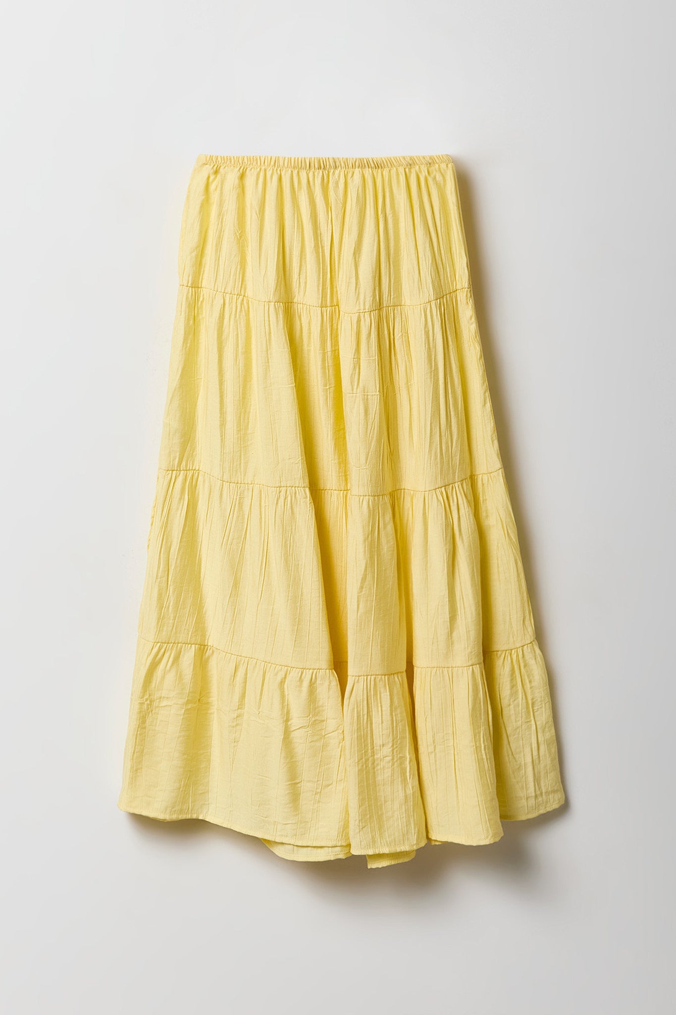 Girls Crinkled Tiered Maxi Skirt