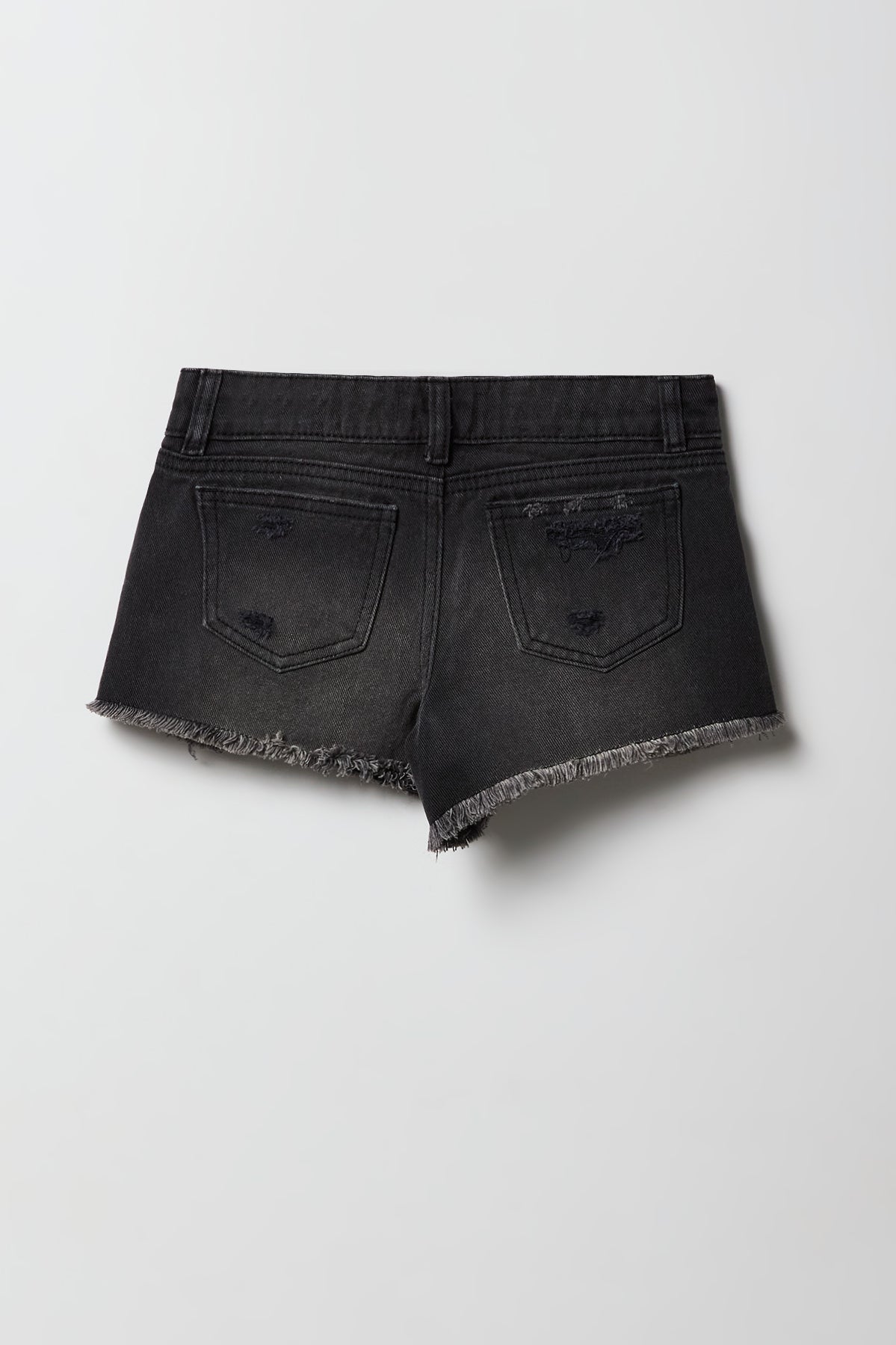 Girls Ripped Low Rise Denim Beach Short