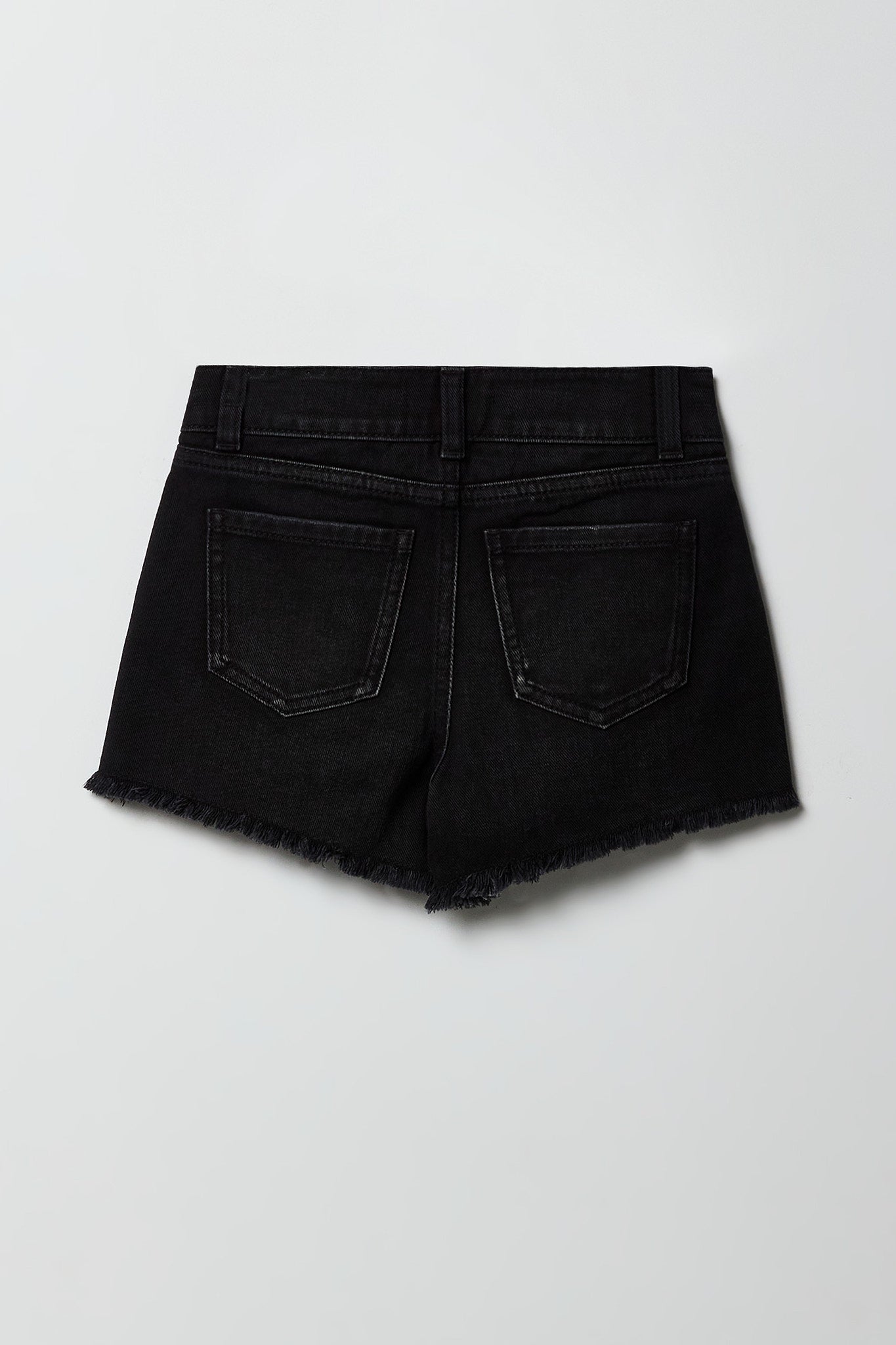 Girls Ripped High-Rise Denim Short